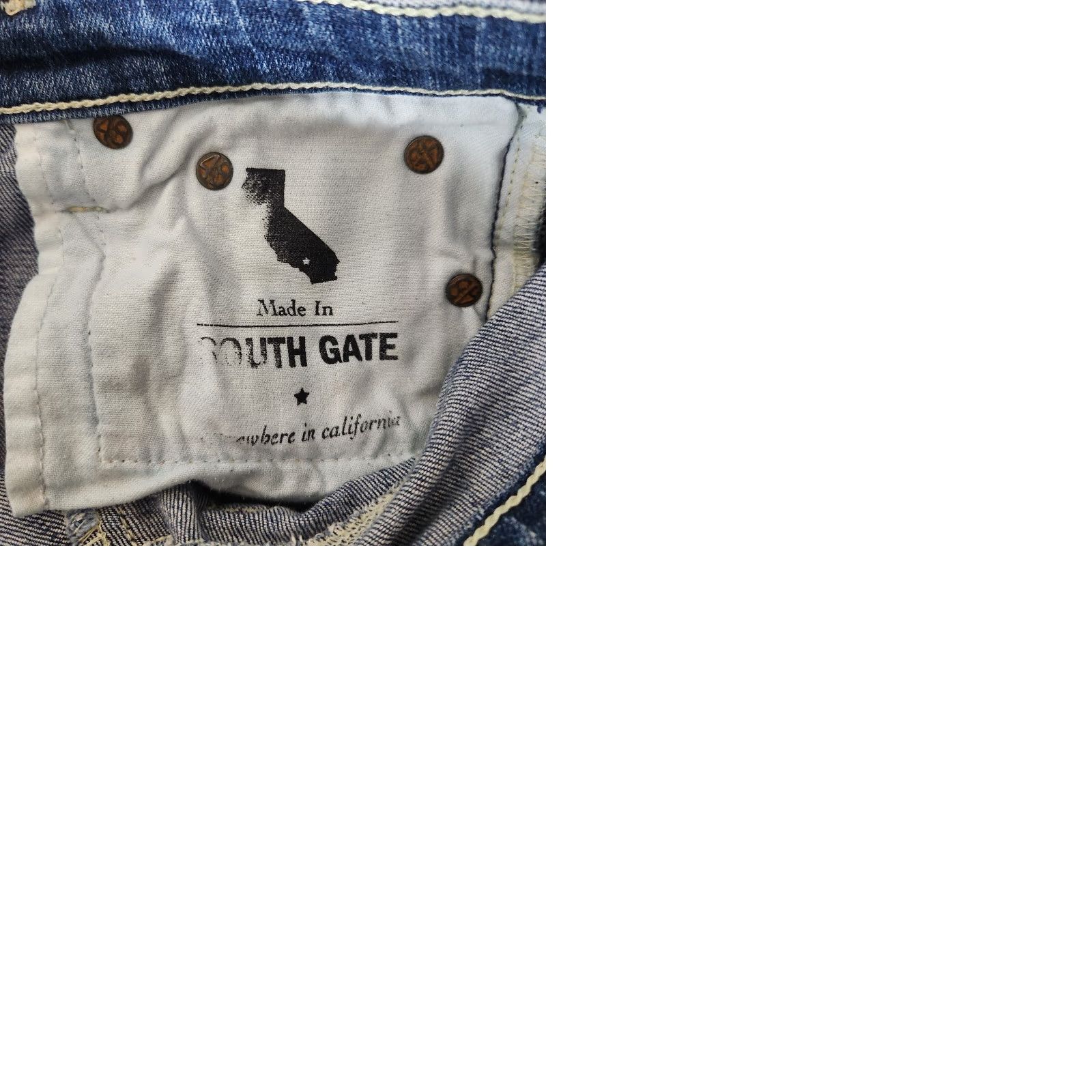 Vintage VINTAGE AG Adriano Goldschmied Stilt Roll-Up Cigarette Distressed Jeans 25 Women Jeans Slim Blue 5-Pocket Design Cigarette Size 42" / US 20 - 9 Thumbnail