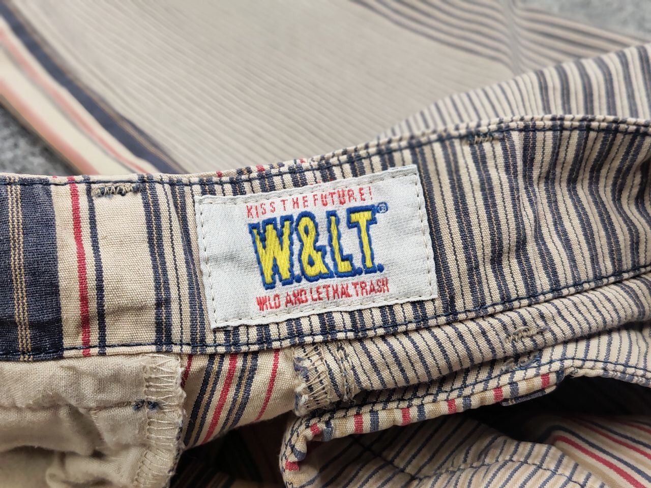 W&LT Vintage W&LT Walter Van Beirendonck Puk Puk Striped Pants Size US 34 / EU 50 - 18 Thumbnail