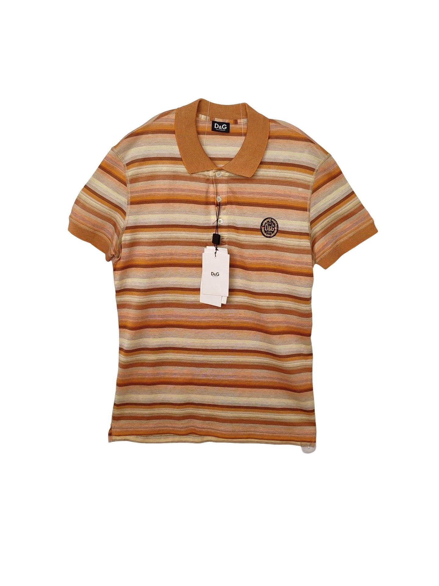 Dolce & Gabbana Dolce & Gabbana Striped Polo Size M Size US M / EU 48-50 / 2 - 1 Thumbnail