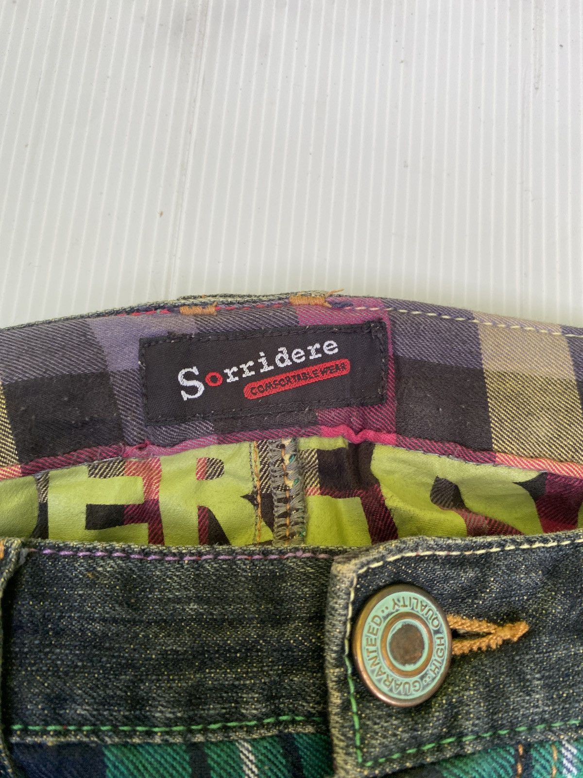 If Six Was Nine × Japanese Brand Sorridere double waist denim pants Size US 32 / EU 48 - 22 Thumbnail