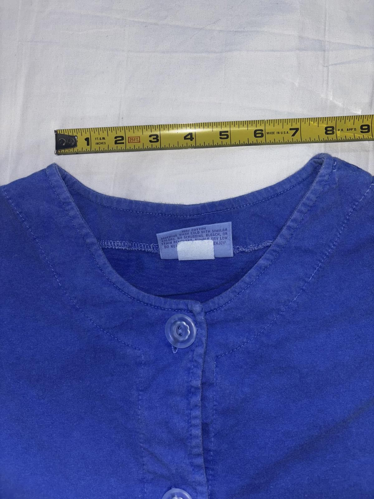 Designer Vintage Fresh Produce Women's Casual Button-Up Cardigan-Blue Size M / US 6-8 / IT 42-44 - 5 Thumbnail