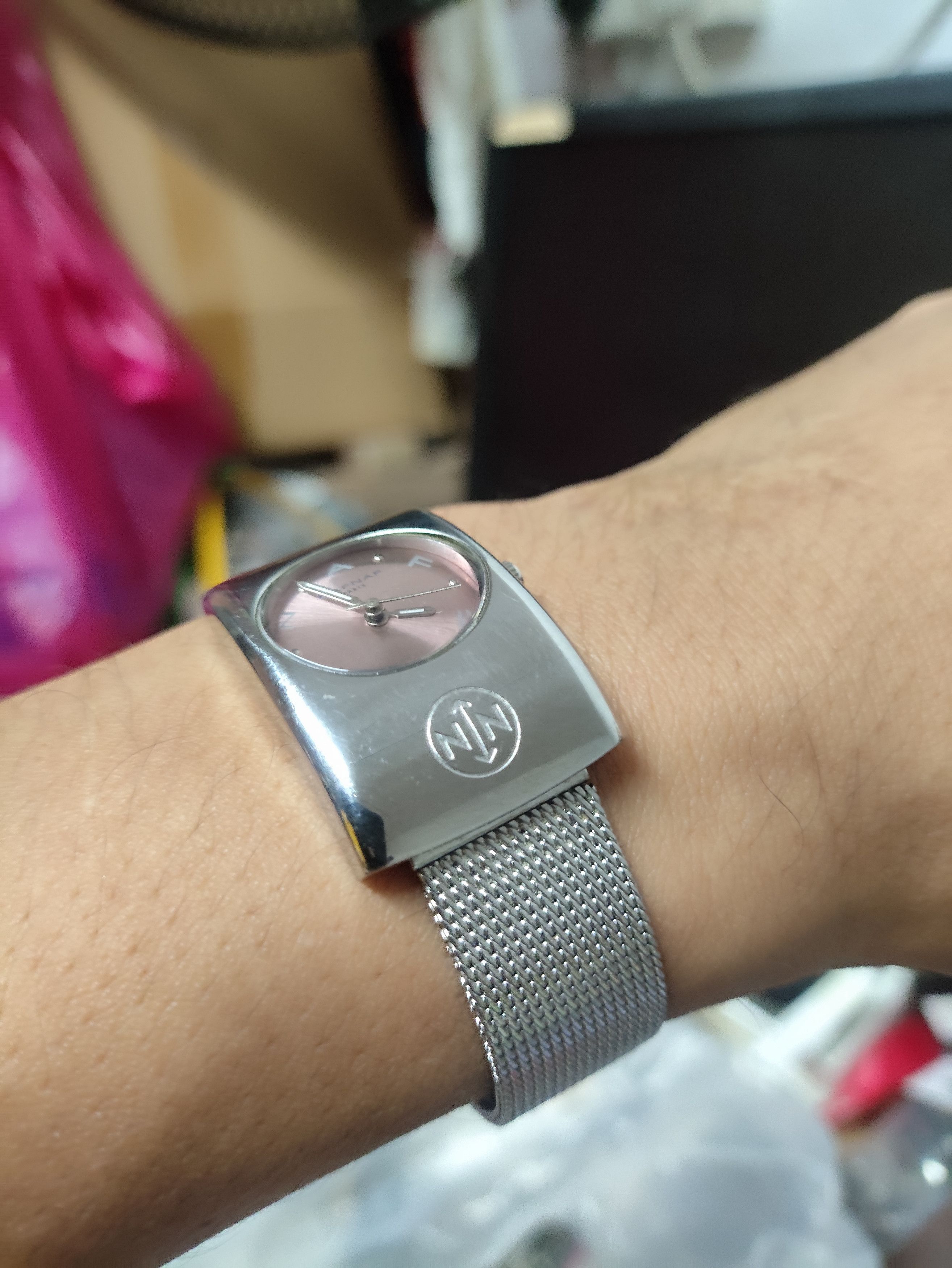 Japanese Brand Vintage TANK DESIGN WATCH BY NAFNAF JAPAN QUARTZ WATCH Size ONE SIZE - 5 Thumbnail