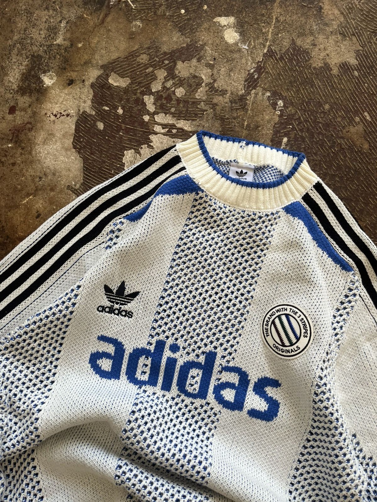 Designer Adidas CNY Chinese new year rare knit sweater pullover Size US L / EU 52-54 / 3 - 2 Thumbnail