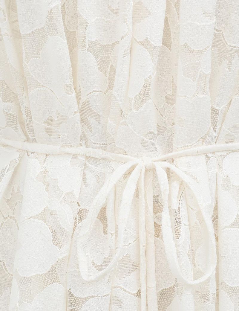 Zimmermann oc11z0226 Illuminate Lace Maxi Dress In White Size L / US 10 / IT 46 - 6 Thumbnail