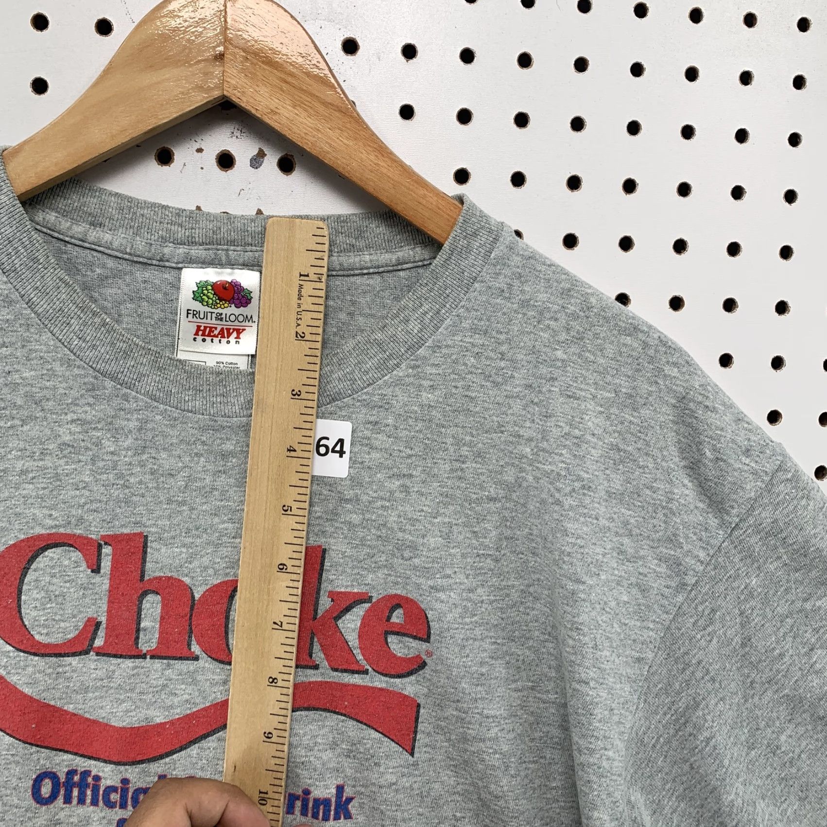 Fruit Of The Loom VINTAGE Chicago Cubs Shirt Mens Large Gray Coca Cola Parody USA Funny 90s Theme Men T-Shirt Size US L / EU 52-54 / 3 - 5 Thumbnail