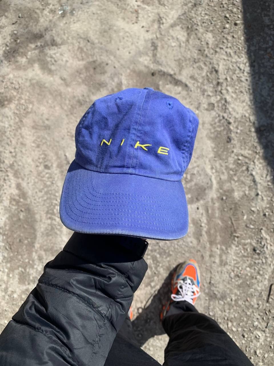 Nike × Vintage VERY RARE NIKE CAP SWOOSH DRILL BIG LOGO JAPAN STYLE Y2K Size ONE SIZE - 1 Thumbnail