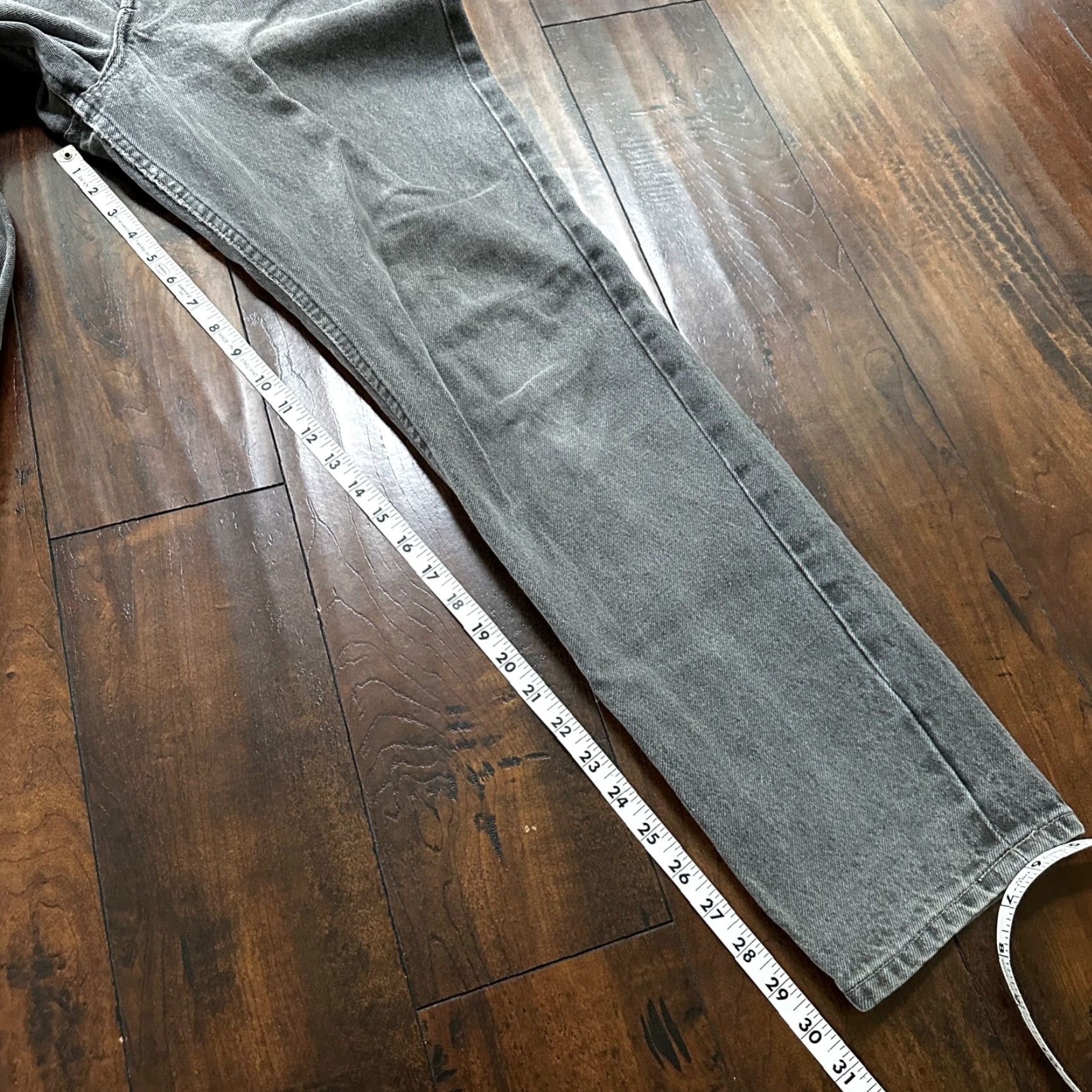 Levi's VTG Levi's 501 Jeans 27x30 Button Fly Grey Wash Straight Mens 90s Vintage USA Tag XX Act Faded Size US 27 - 4 Thumbnail