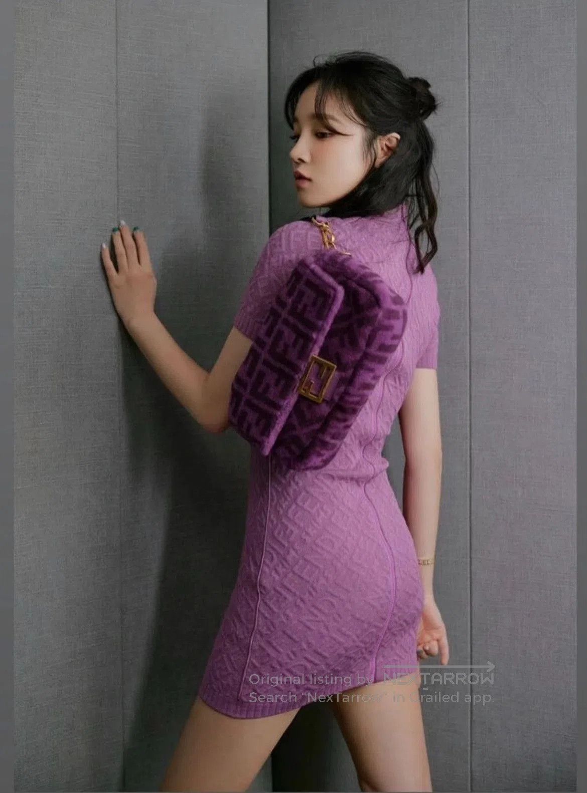 pink fendi skims dress Fendi Fendi x Skims Logo Embossed Dress