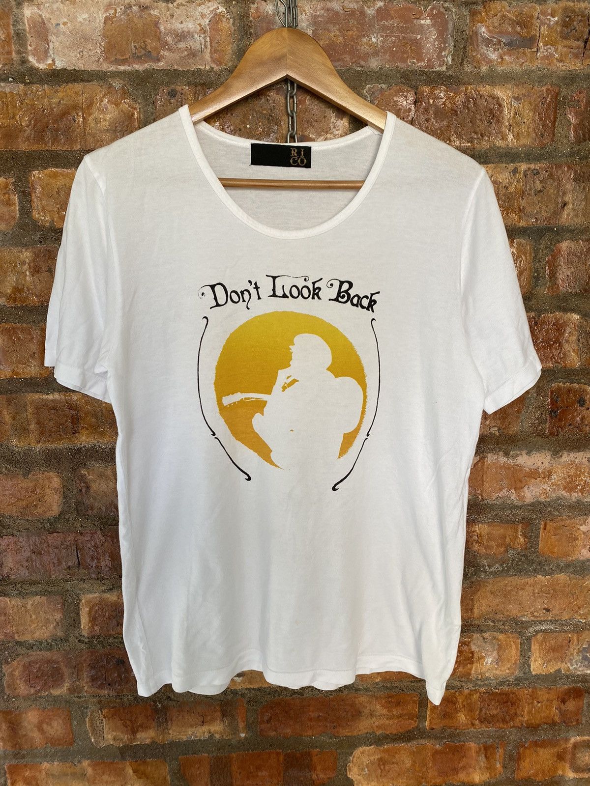 If Six Was Nine × Japanese Brand × Shellac Vtg RICO Japan don’t look Back tee Size US M / EU 48-50 / 2 - 2 Thumbnail