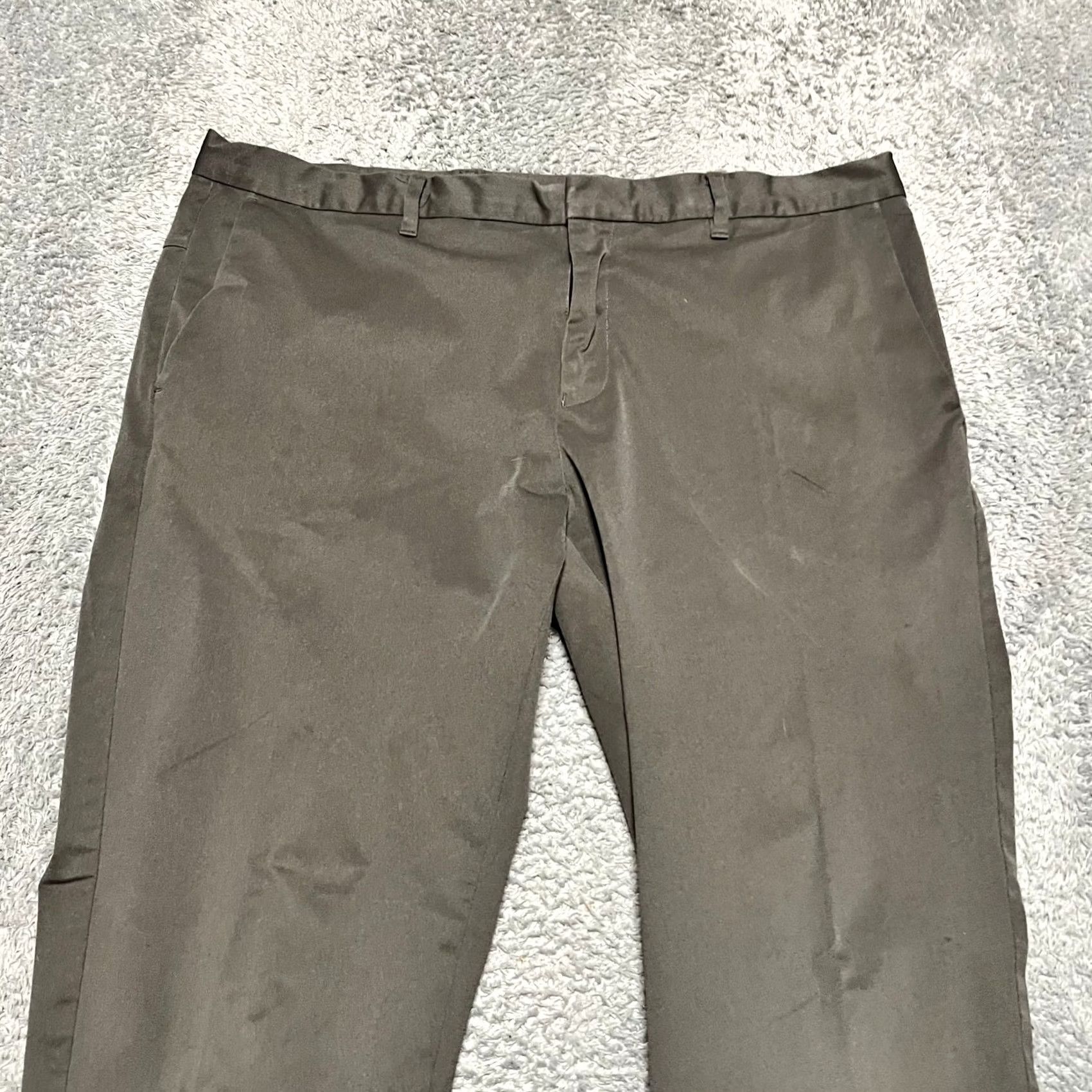 Vintage Ministry of Supply Slim Pants Mens 38 Gray Performance Golf Chino Tapered 30 in Inseam Mens Size US 38 / EU 54 - 2 Thumbnail