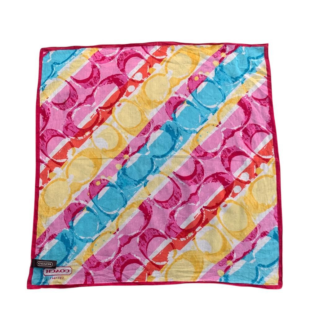 Coach COACH Multicolour Signature Silk Bandana Size ONE SIZE - 1 Thumbnail