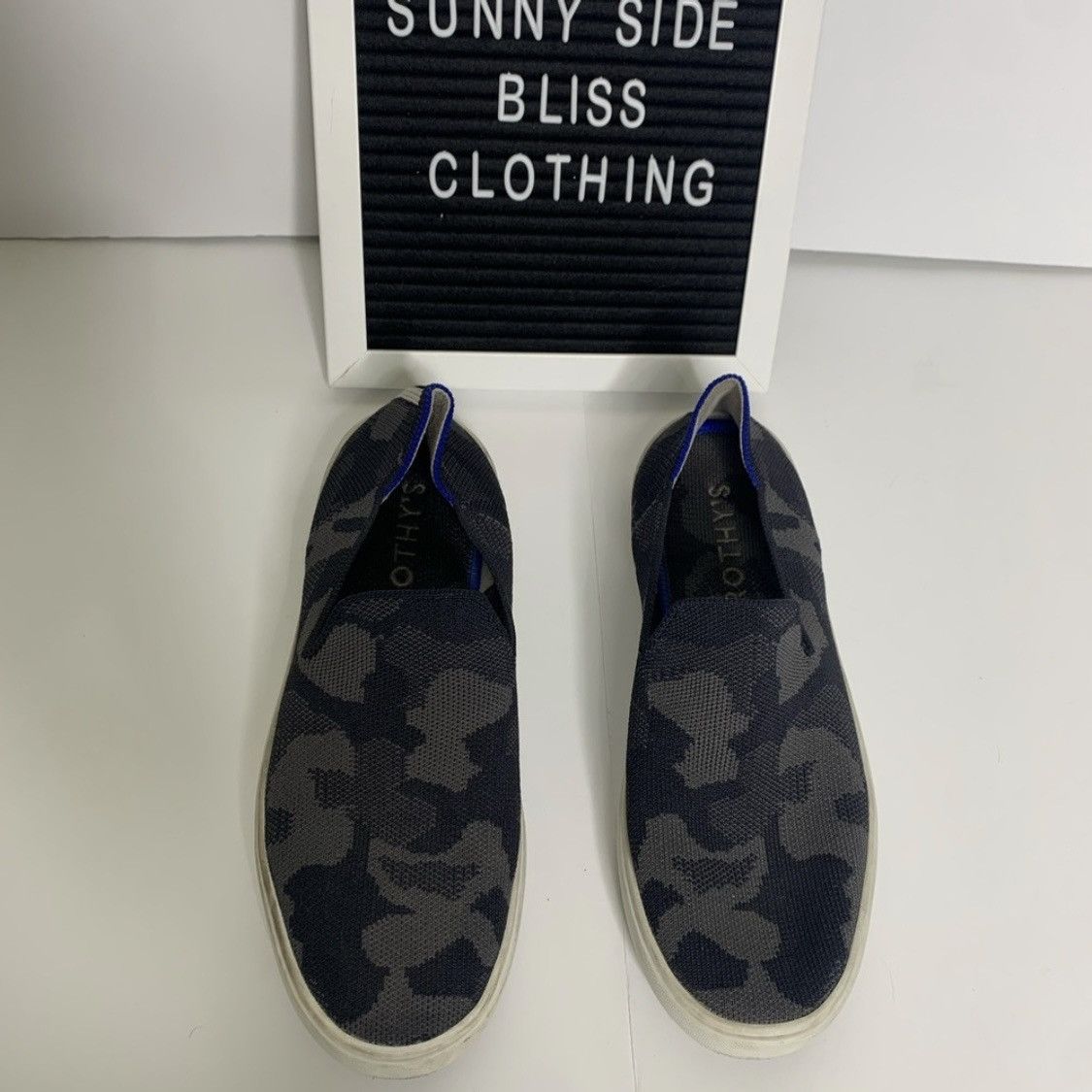 Rothy's Rothy’s Gray Multi Colored Camo Athletic Slip On Size 7.5 Size US 7.5 / IT 37.5 - 2 Thumbnail