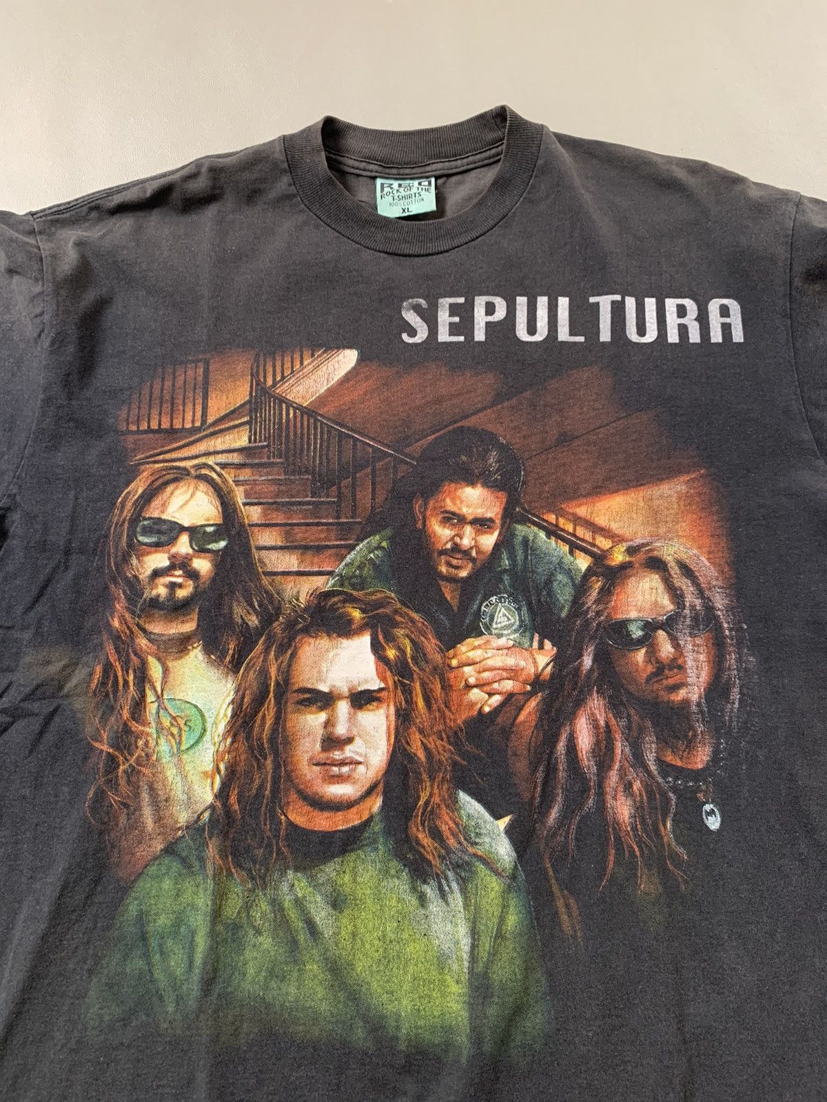 Band Tees × Vintage Vintage 90s Sepultura Tshirt Size US XL / EU 56 / 4 - 3 Thumbnail