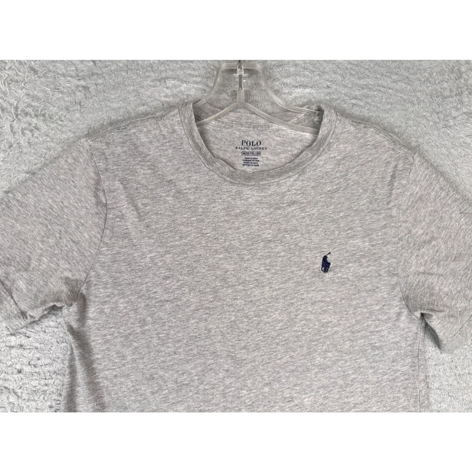 Polo Ralph Lauren Polo Ralph Lauren Shirt Men Medium Gray Crew Neck 100% Cotton Short Sleeve Pony Size US M / EU 48-50 / 2 - 4 Thumbnail