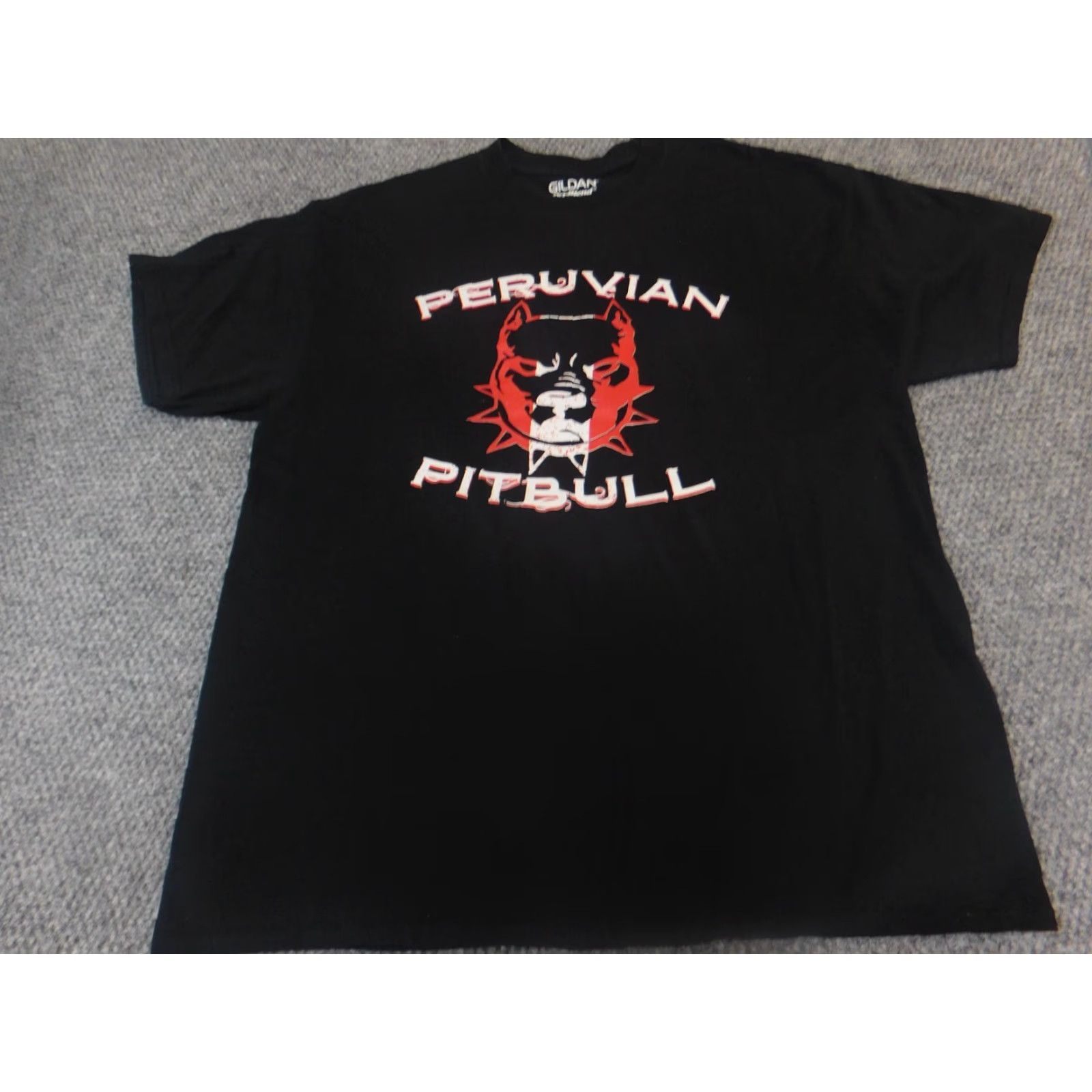 Gildan Gildan Pitbull Mens T Shirt XL Black Cotton Short Sleeve Crew Neck Logo 90s University Mens Regular Relaxed Clothing Size US XL / EU 56 / 4 - 2 Thumbnail