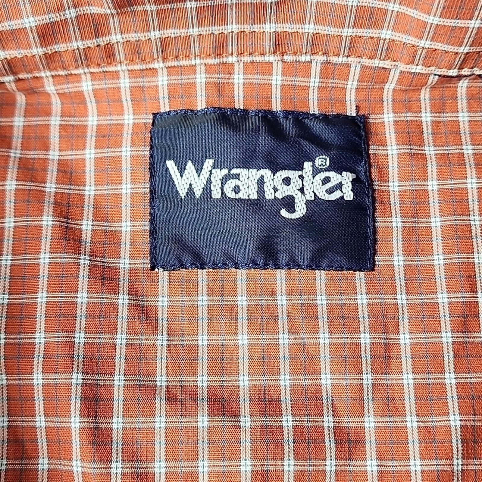 Wrangler Vintage Wrangler Men's Rust Checkered Button Down Shirt Size US M / EU 48-50 / 2 - 2 Thumbnail