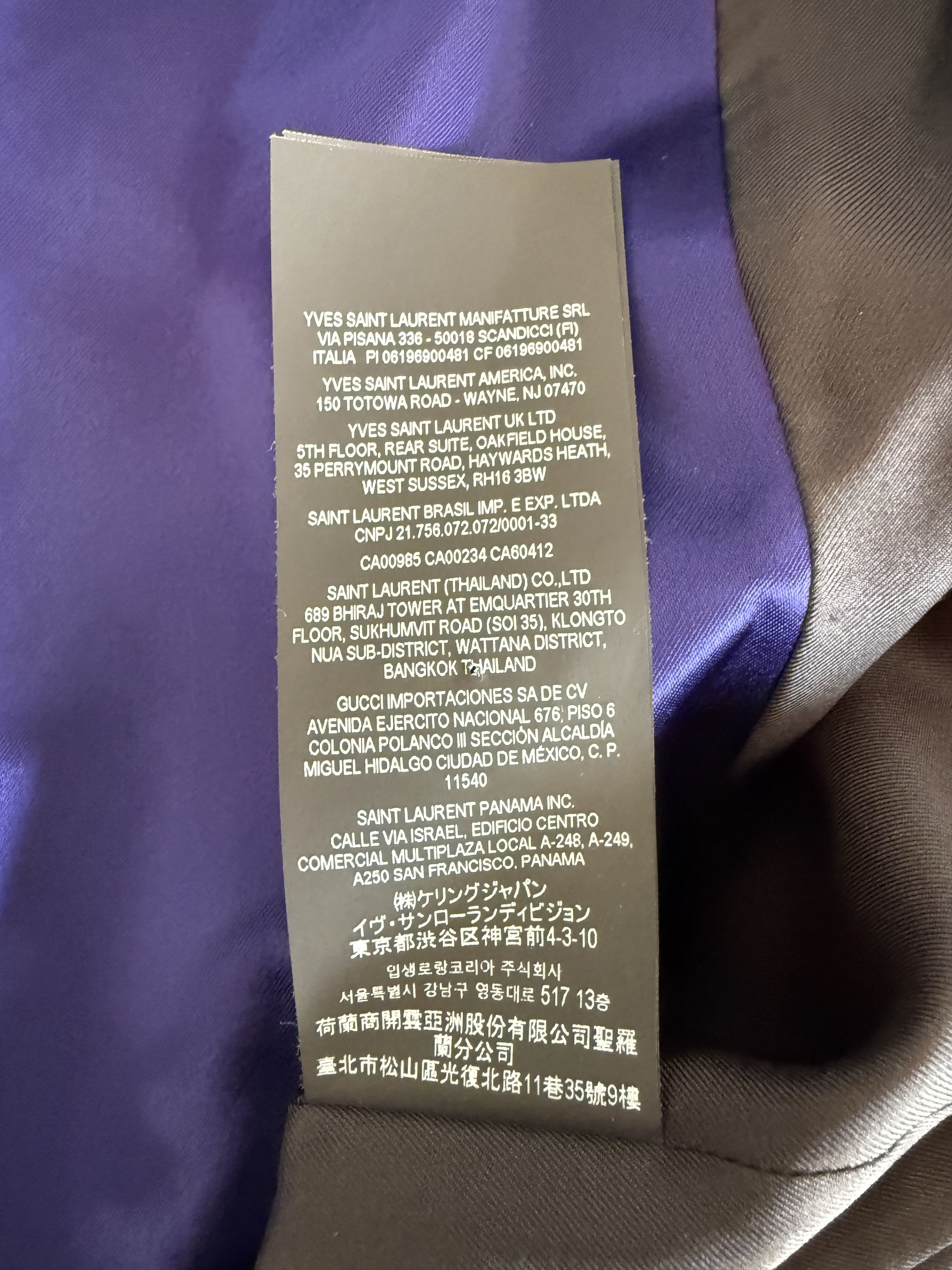 Saint Laurent Paris SS22' Saint Laurent Satin Purple Overcoat Size US M / EU 48-50 / 2 - 14 Thumbnail