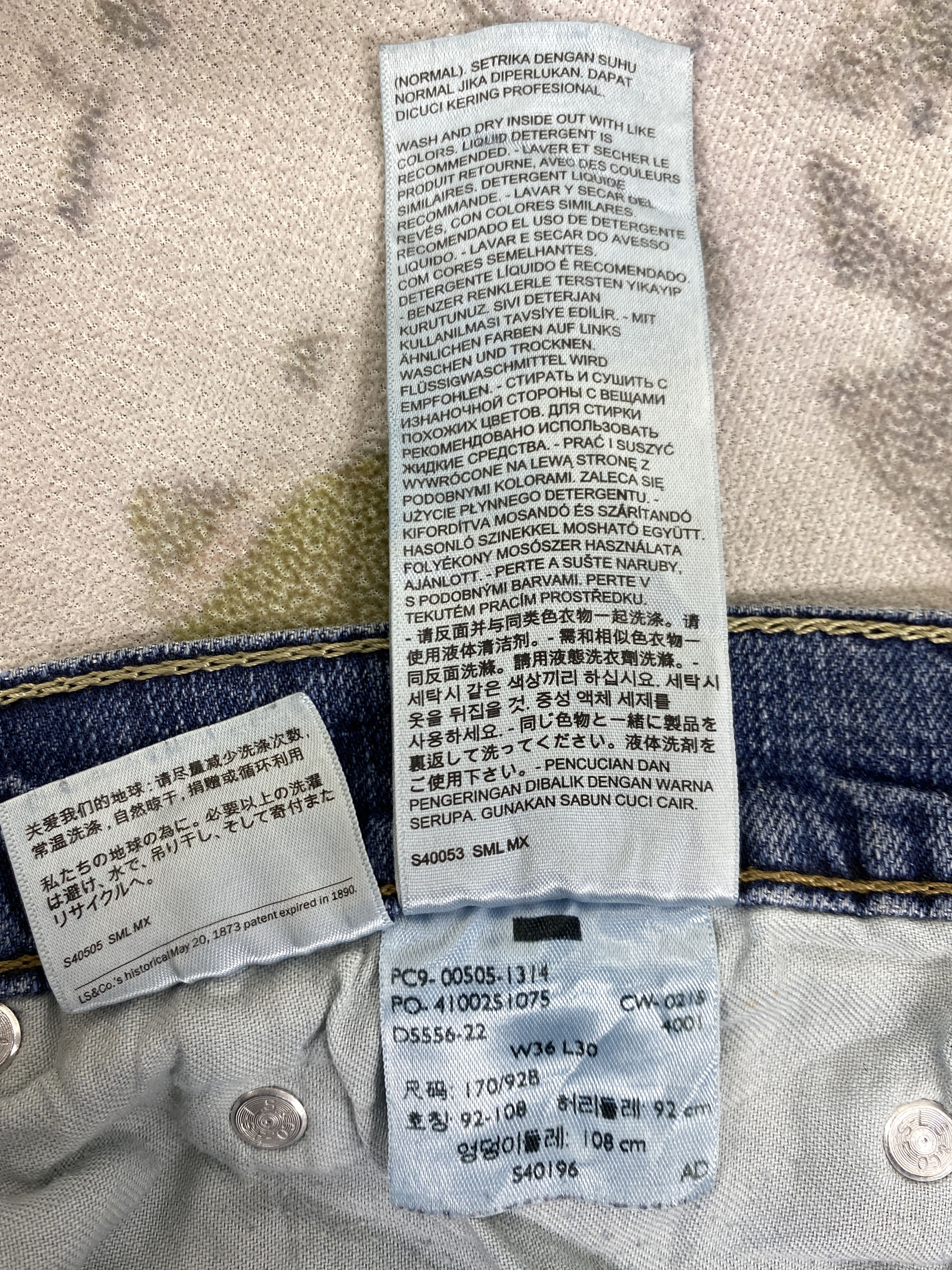 Levi's Vintage Levi's Distressed Denim 34 x 29 -JN568 Size US 34 / EU 50 - 11 Thumbnail