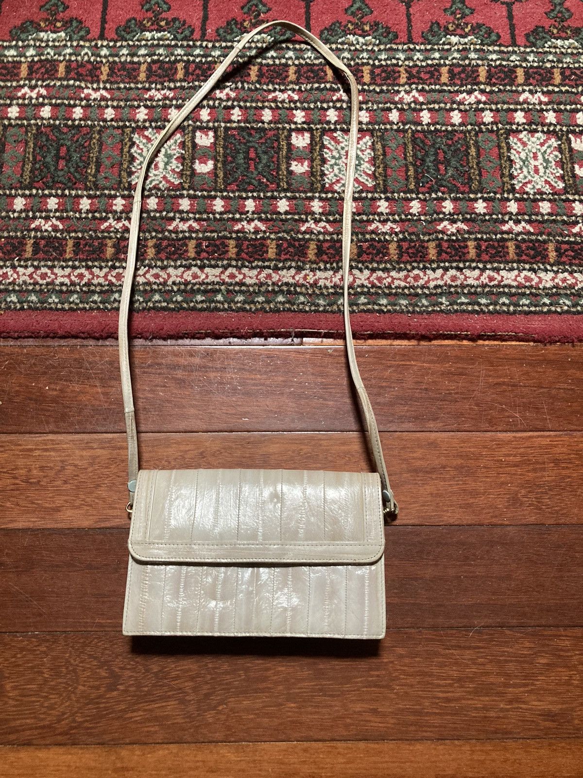 Vintage Eel skin leather crossbody bag Size ONE SIZE - 1 Thumbnail