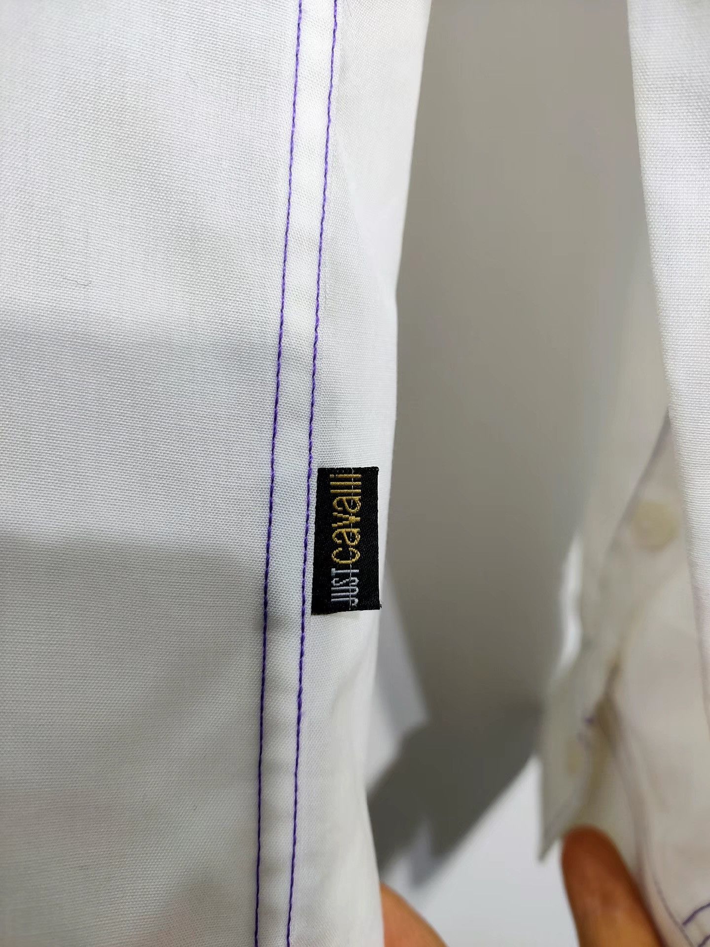 Just Cavalli Just Cavalli Men's White Shirt K29 Size US S / EU 44-46 / 1 - 3 Thumbnail