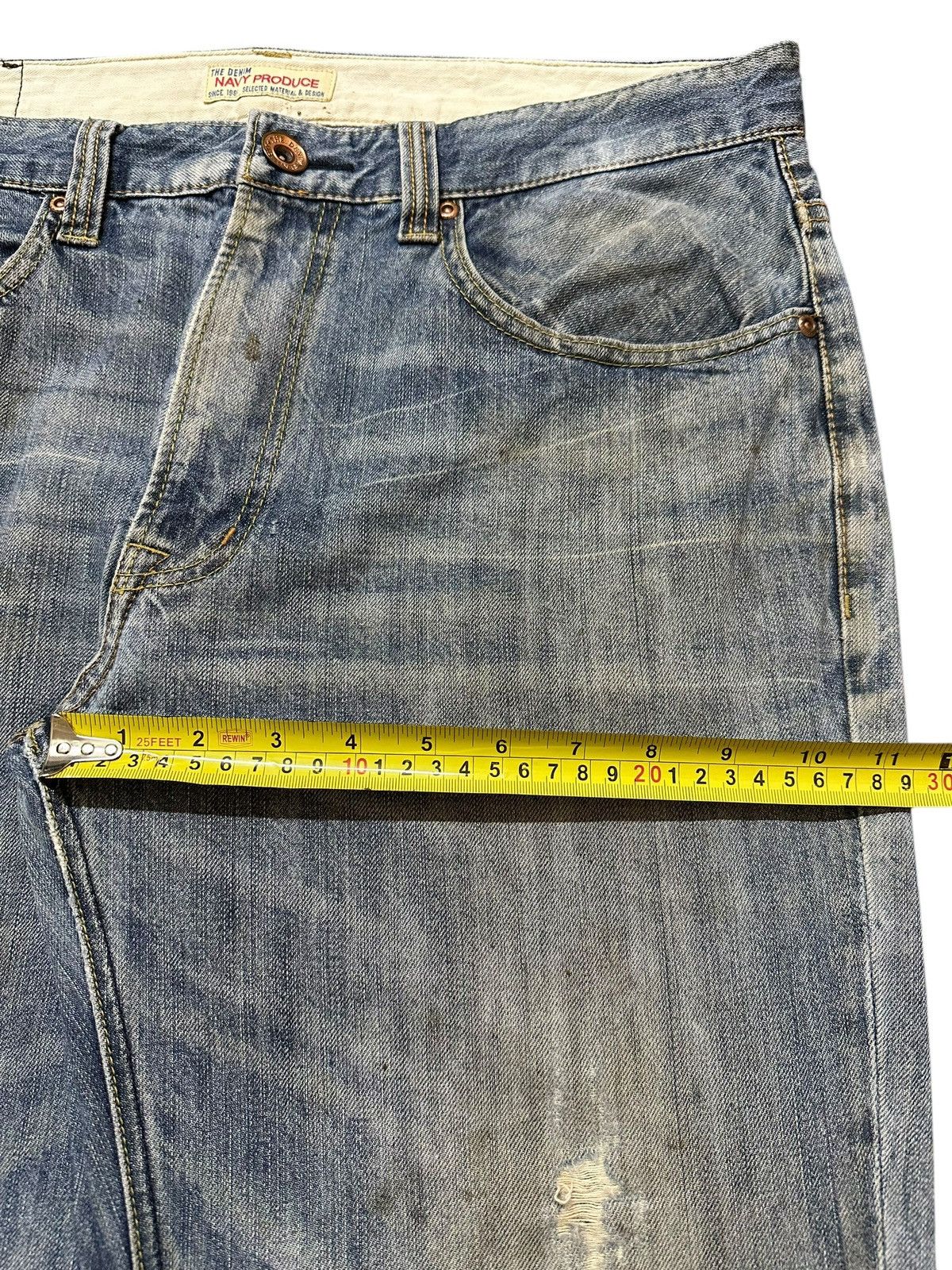 Japanese Brand Vintage Japanese Brand Mud Wash Distressed Baggy Jeans Size US 35 - 15 Thumbnail