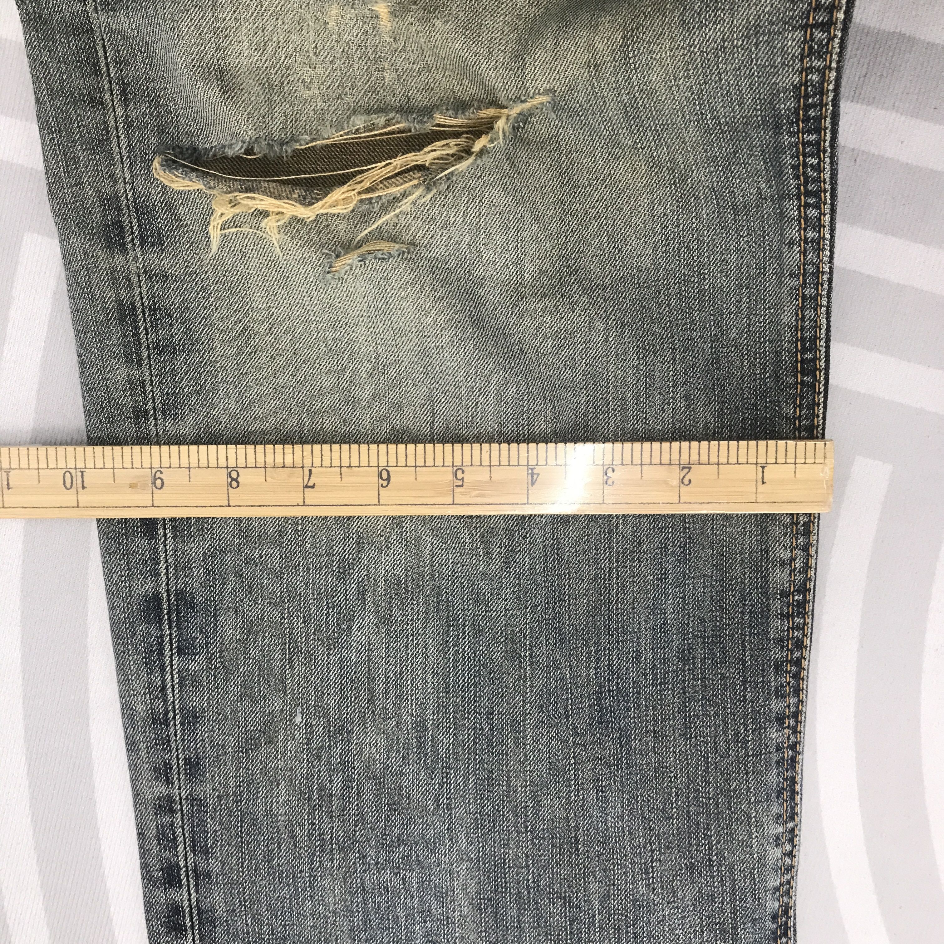 Edwin × Vintage Rusty Denim Edwin 503 Premium Distressed pants Size US 34 / EU 50 - 11 Thumbnail