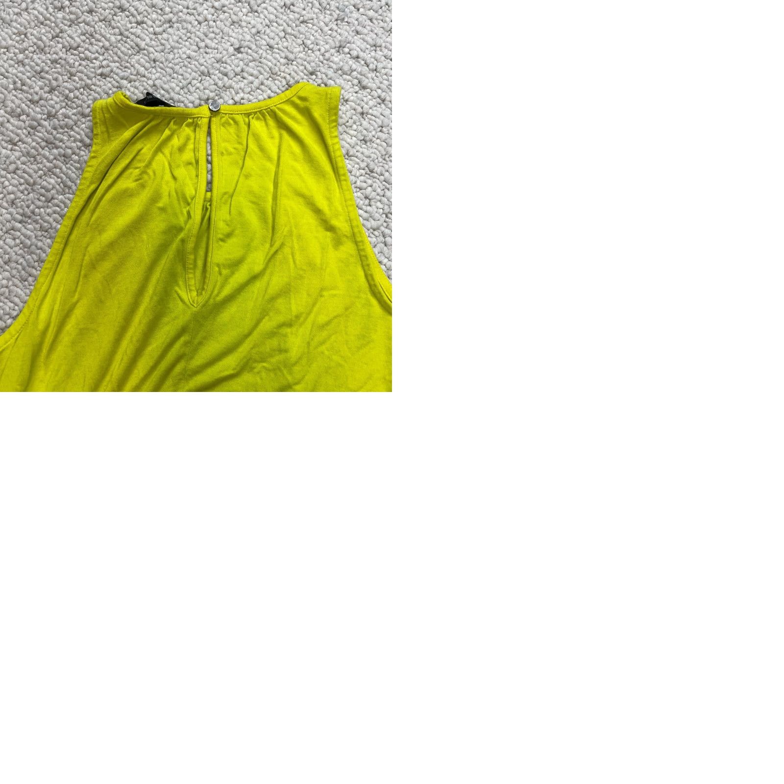 Banana Republic Banana Republic Dress Womens XS Sleeveless Midi Yellow Rayon Fit & Flare Size XS / US 0-2 / IT 36-38 - 9 Thumbnail