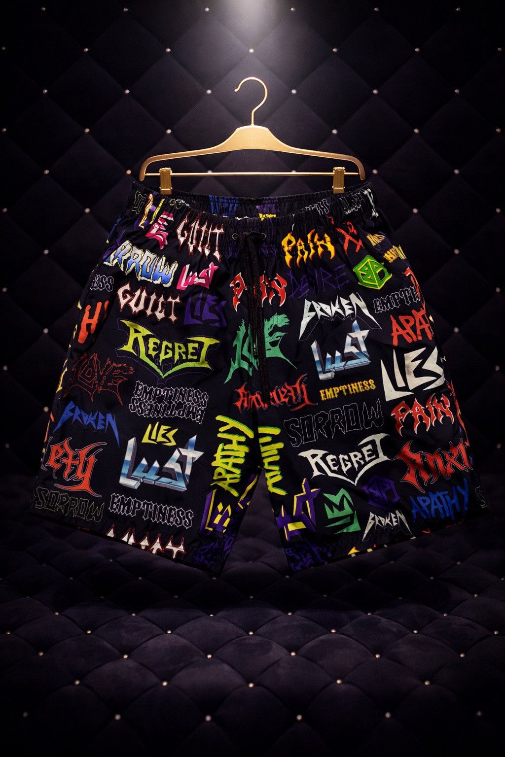 Other GRAFFITI TEXT ALLOVER PRINT SWIM TRUNK SHORTS Size US 32 / EU 48 - 1 Preview