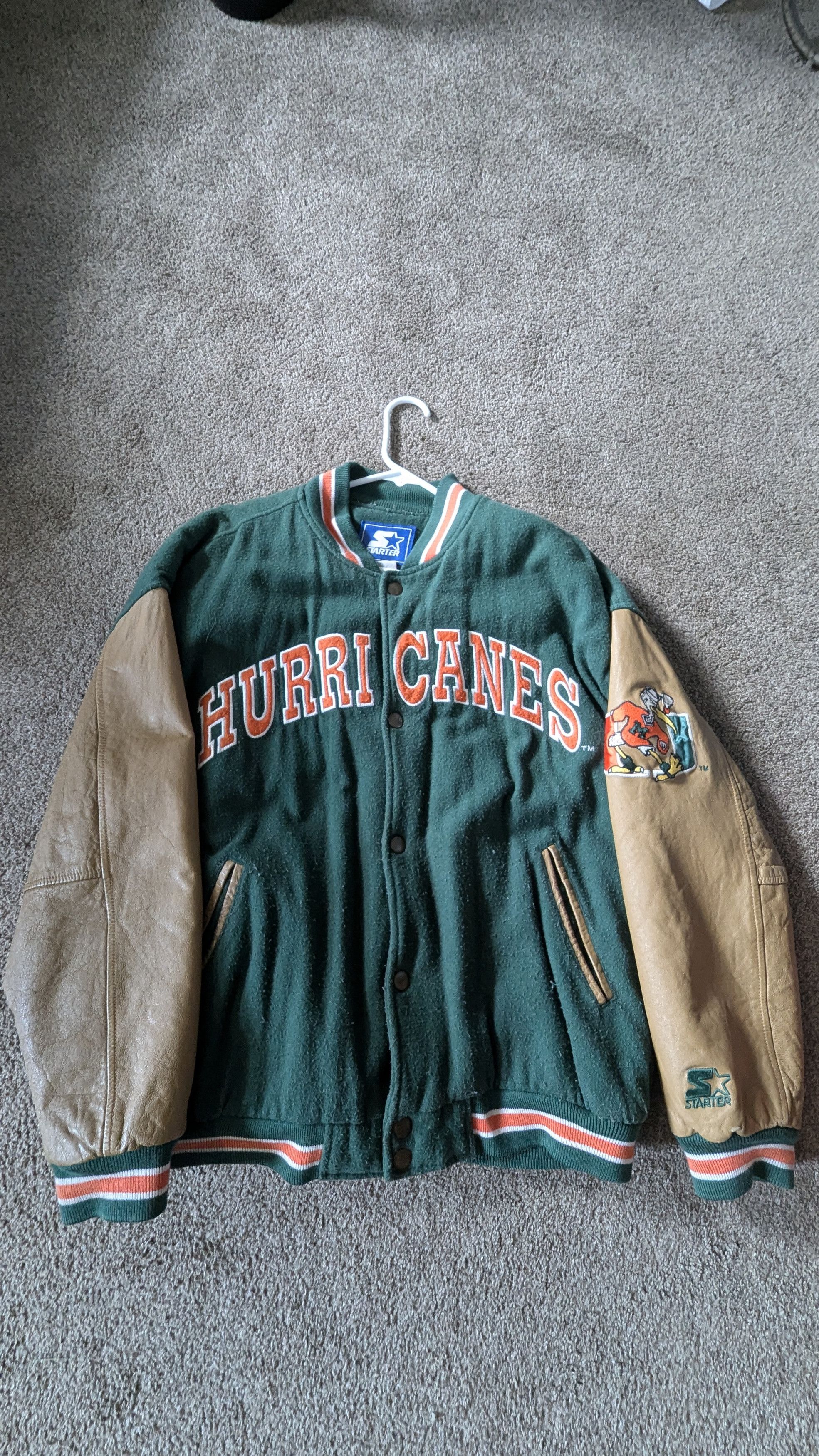 Starter Starter Varsity Jacket Miami Hurricanes XL Size US XL / EU 56 / 4 - 1 Thumbnail