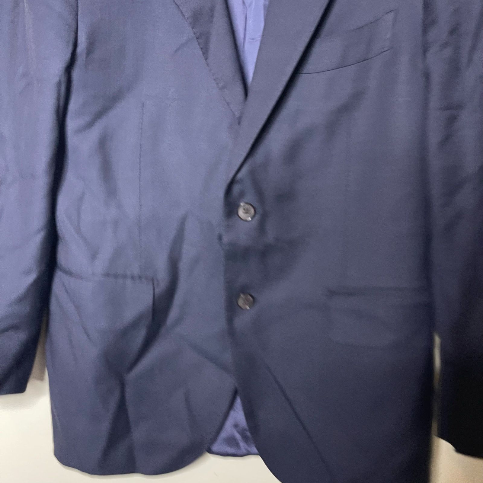 Suitsupply Suitsupply Navy Tailored Fit Lazio Suit Jacket US 40S Size 40S - 7 Thumbnail