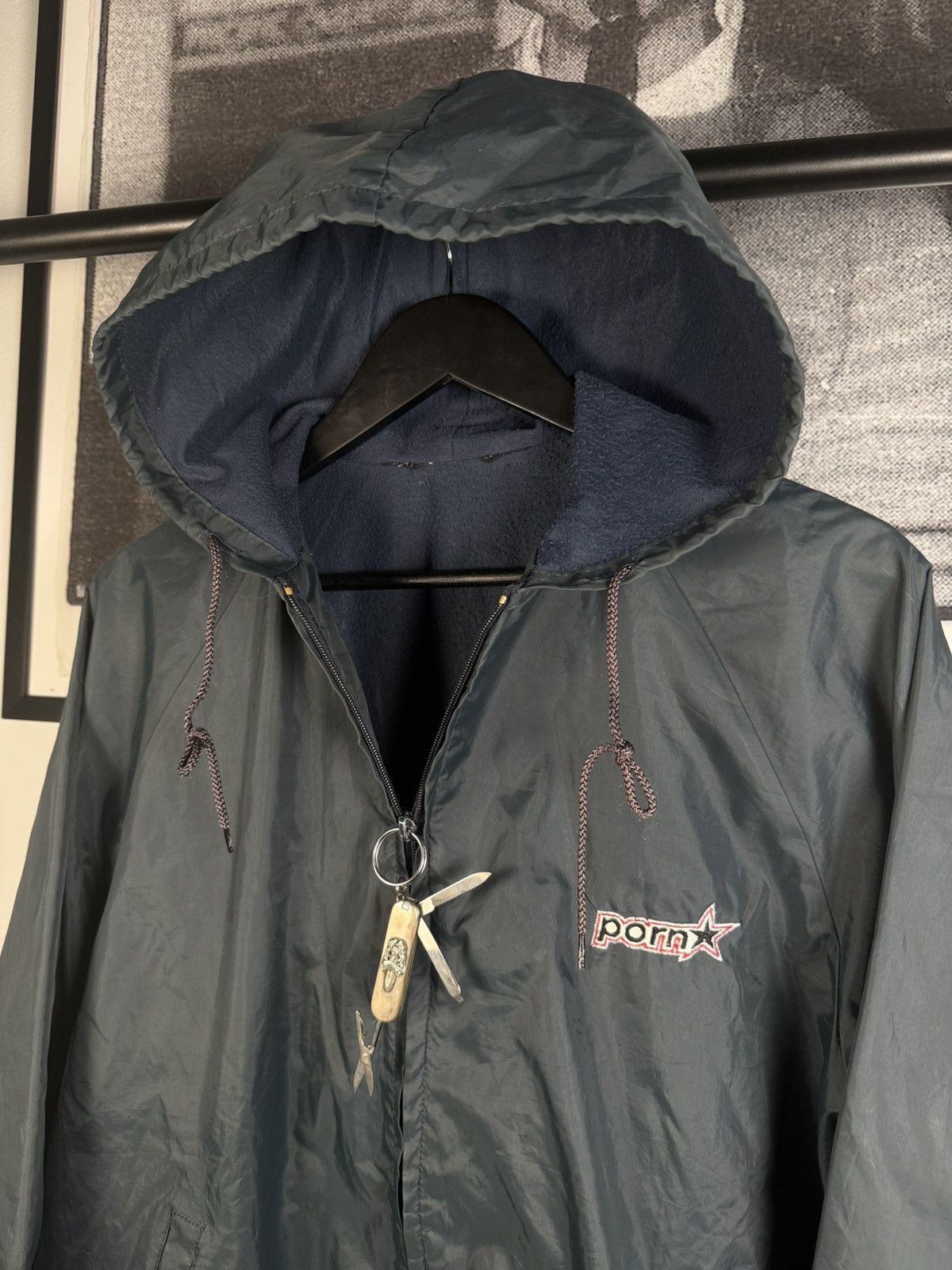 Hook-Ups VINTAGE PORN STAR GRAIL⭐️ 90s LOGO LIGHT PARKA JACKET Size US XL / EU 56 / 4 - 8 Thumbnail