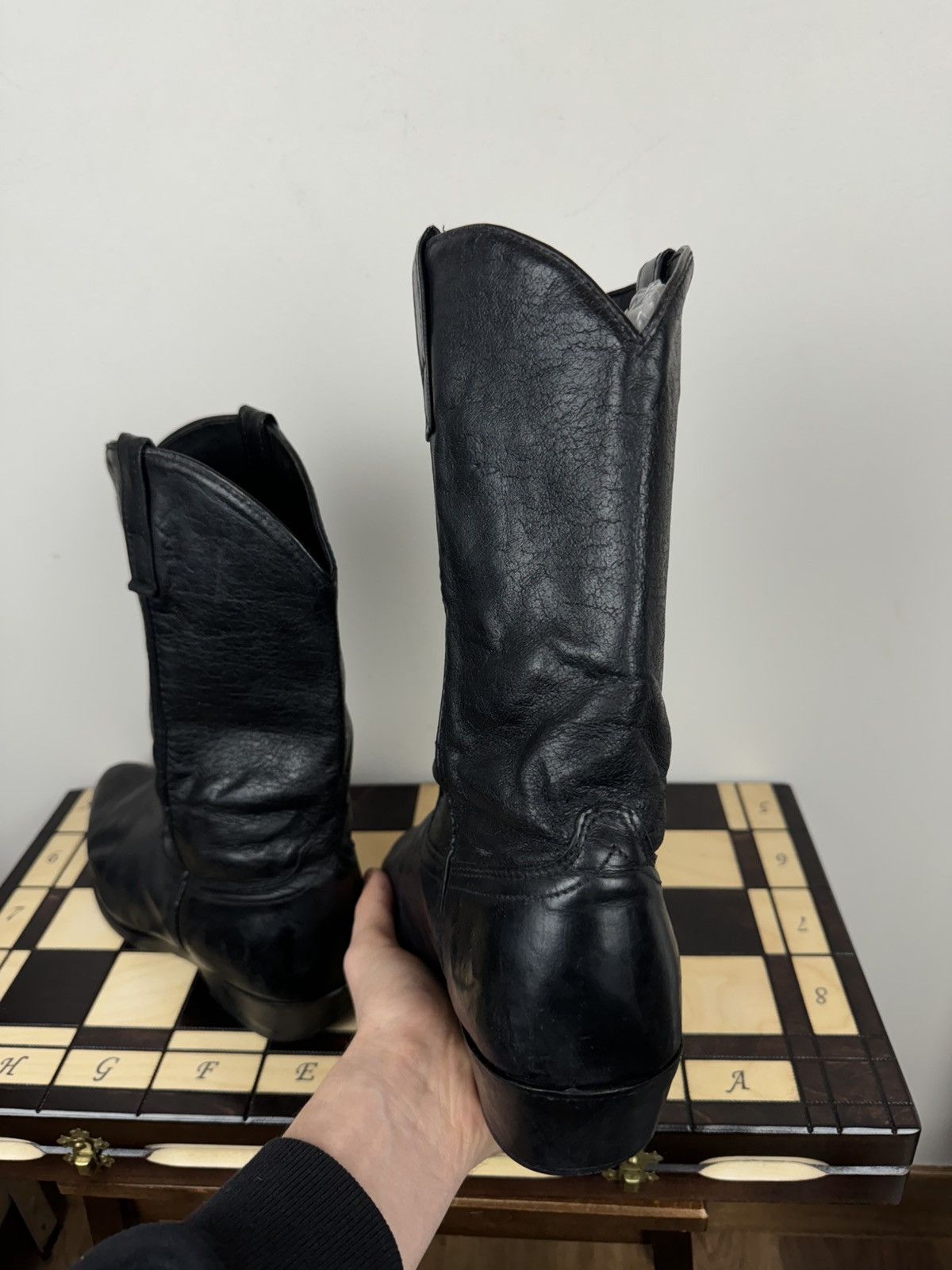 Tony Lama Vintage cowboy boots Laredo USA Texas original retro item Size US 12 / IT 42 - 3 Thumbnail