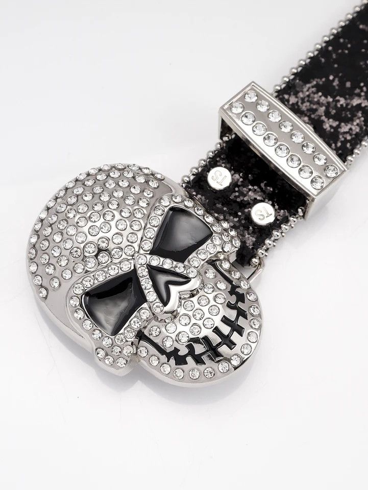 Japanese Brand Rhinestone skull belt Size ONE SIZE - 2 Thumbnail