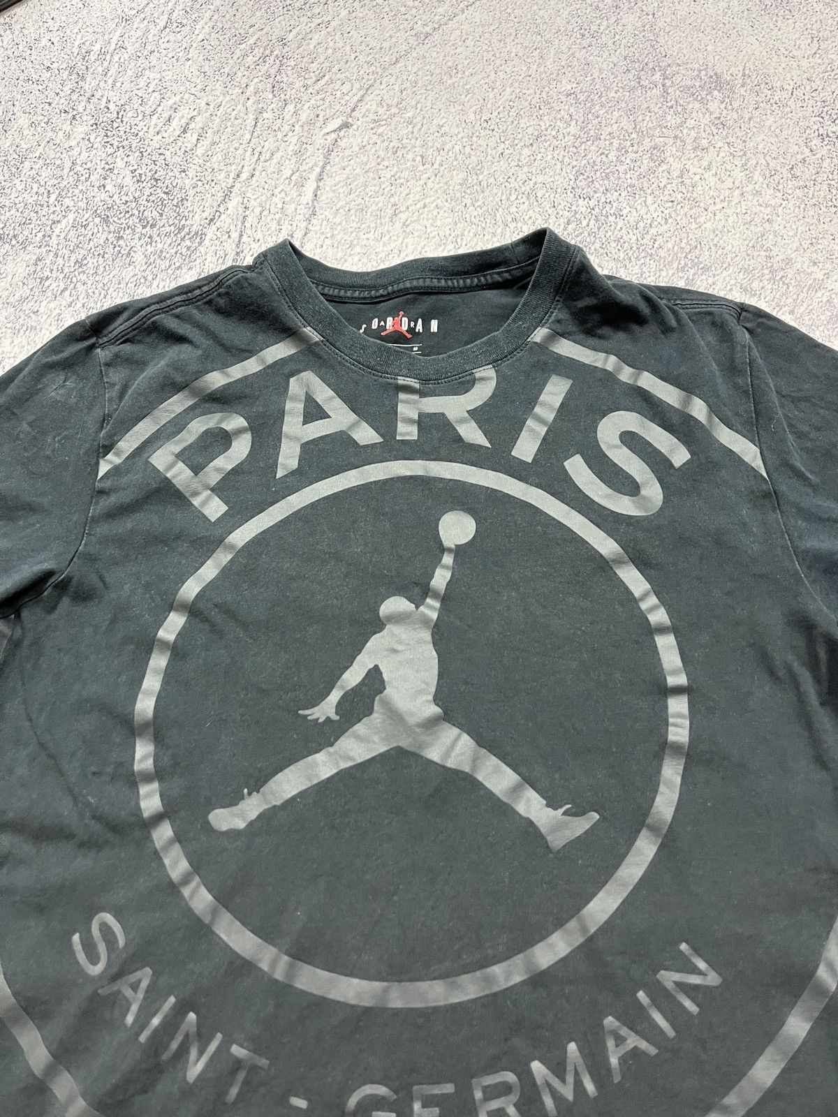 Jordan Brand Jordan Paris Saint Germain Big Logo T Shirt Drill Hype Y2k Size US M / EU 48-50 / 2 - 8 Thumbnail