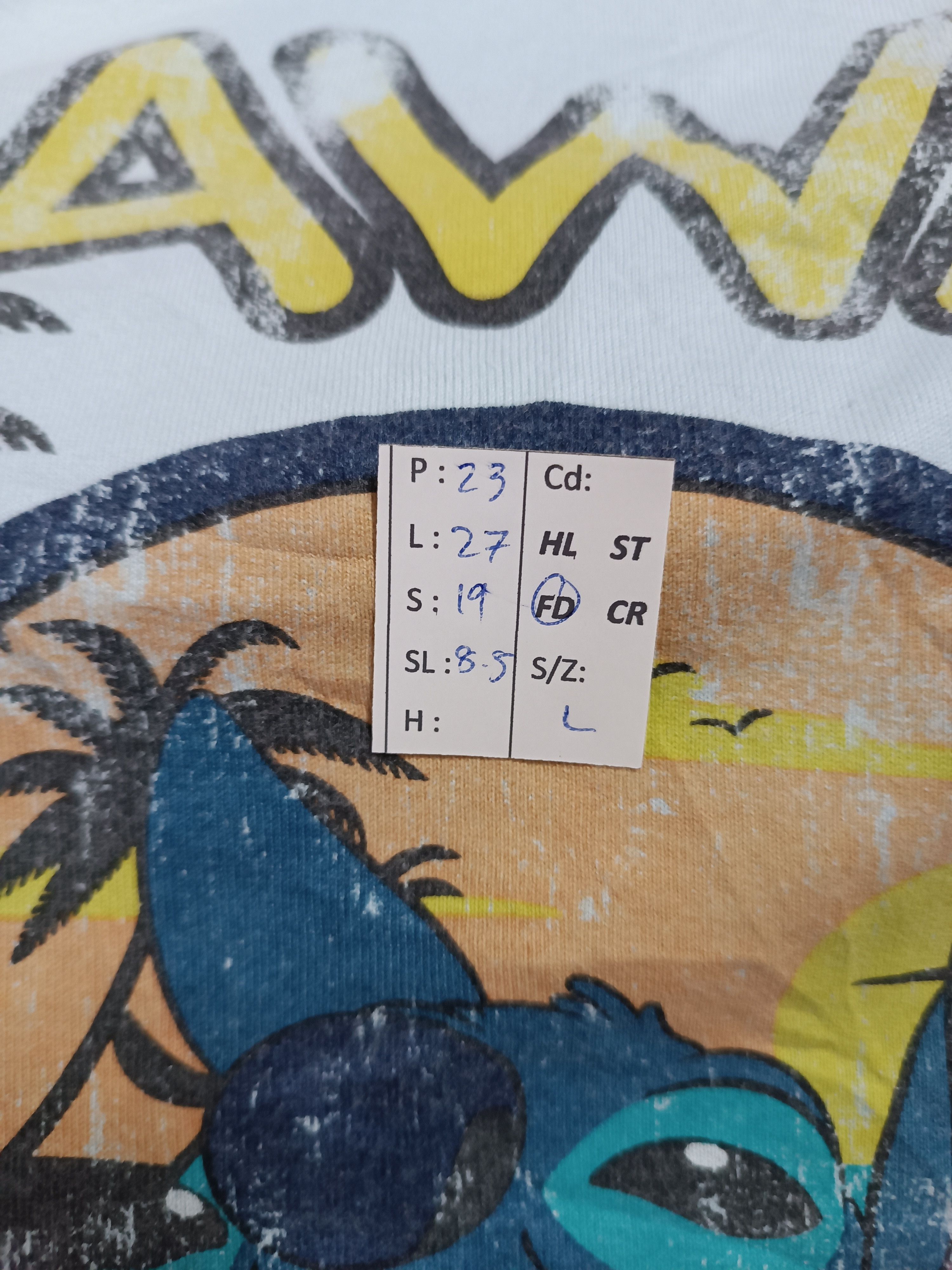 Disney VINTAGE LILO & STITCH HAWAII DISNEY TEES frozen shrek Size US L / EU 52-54 / 3 - 14 Thumbnail