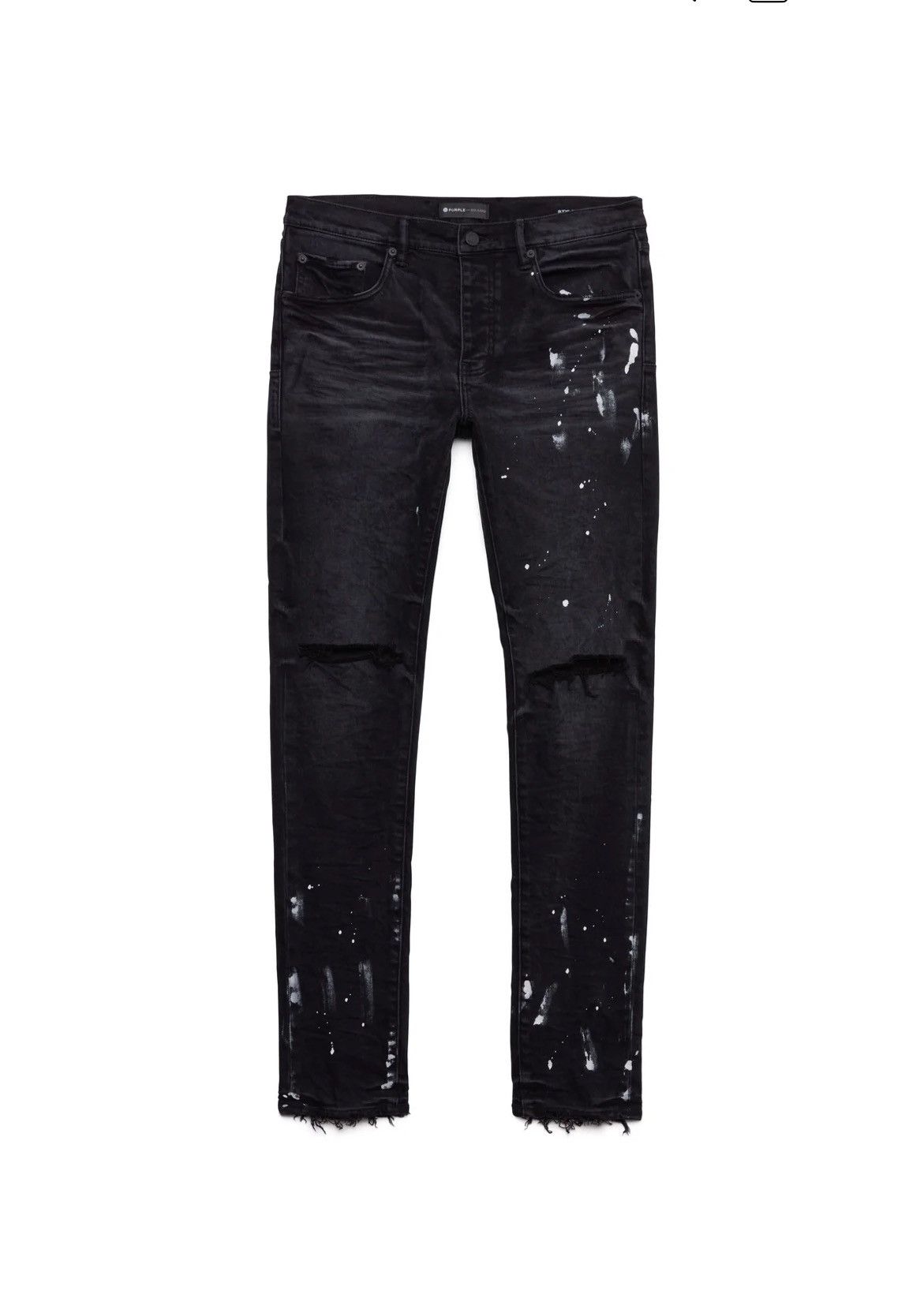 Purple P001 Black Resin Knee Slit Size US 31 - 20 Thumbnail