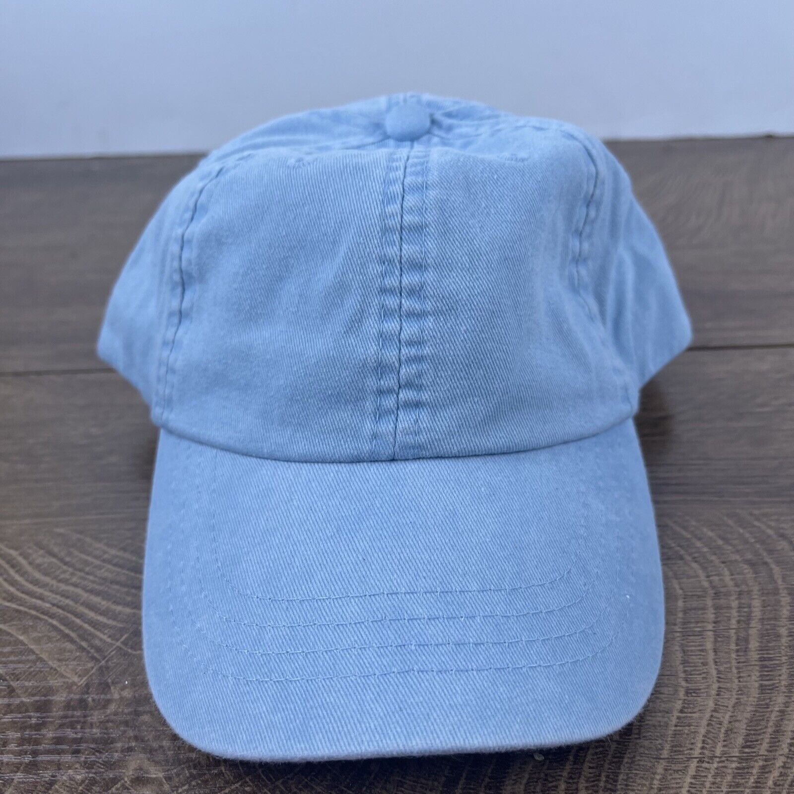 Other Plain Light Blue Hat Blue Adjustable Hat Blue Adult Size Hat Size ONE SIZE - 4 Thumbnail