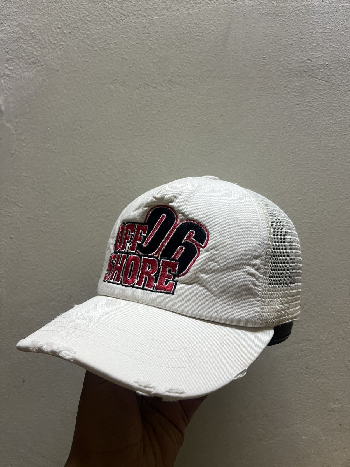 Japanese Brand Off Shore 06 Distressed Trucker Hat Size ONE SIZE - 1 Thumbnail