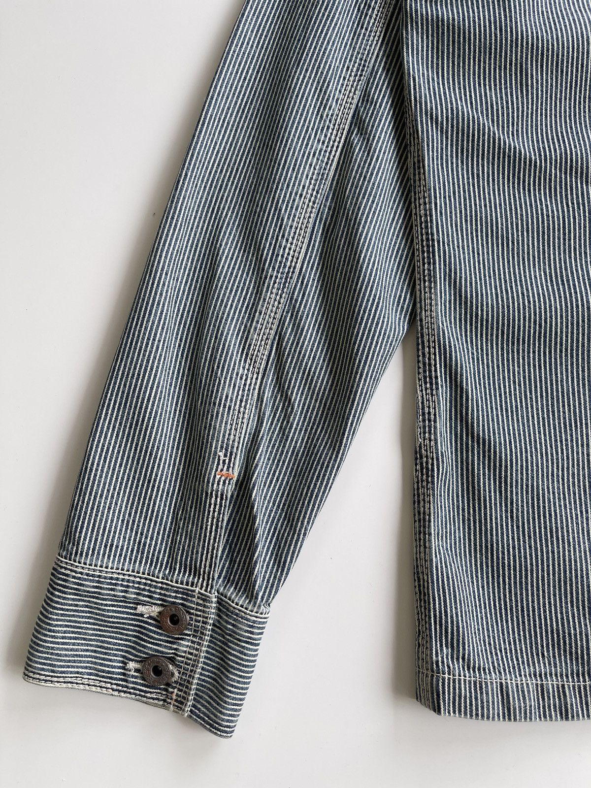 Japanese Brand Vintage Twenty Works Hickory Denim Jacket Size US M / EU 48-50 / 2 - 6 Thumbnail