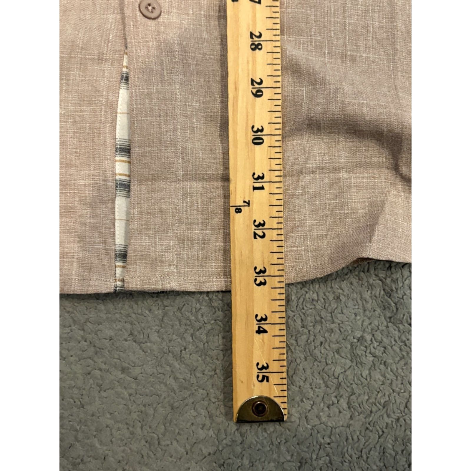 Vintage NWT Coofandy Shirt Mens 2XL Tan Short Sleeve Button Up Casual Relaxed Size US XXL / EU 58 / 5 - 4 Thumbnail