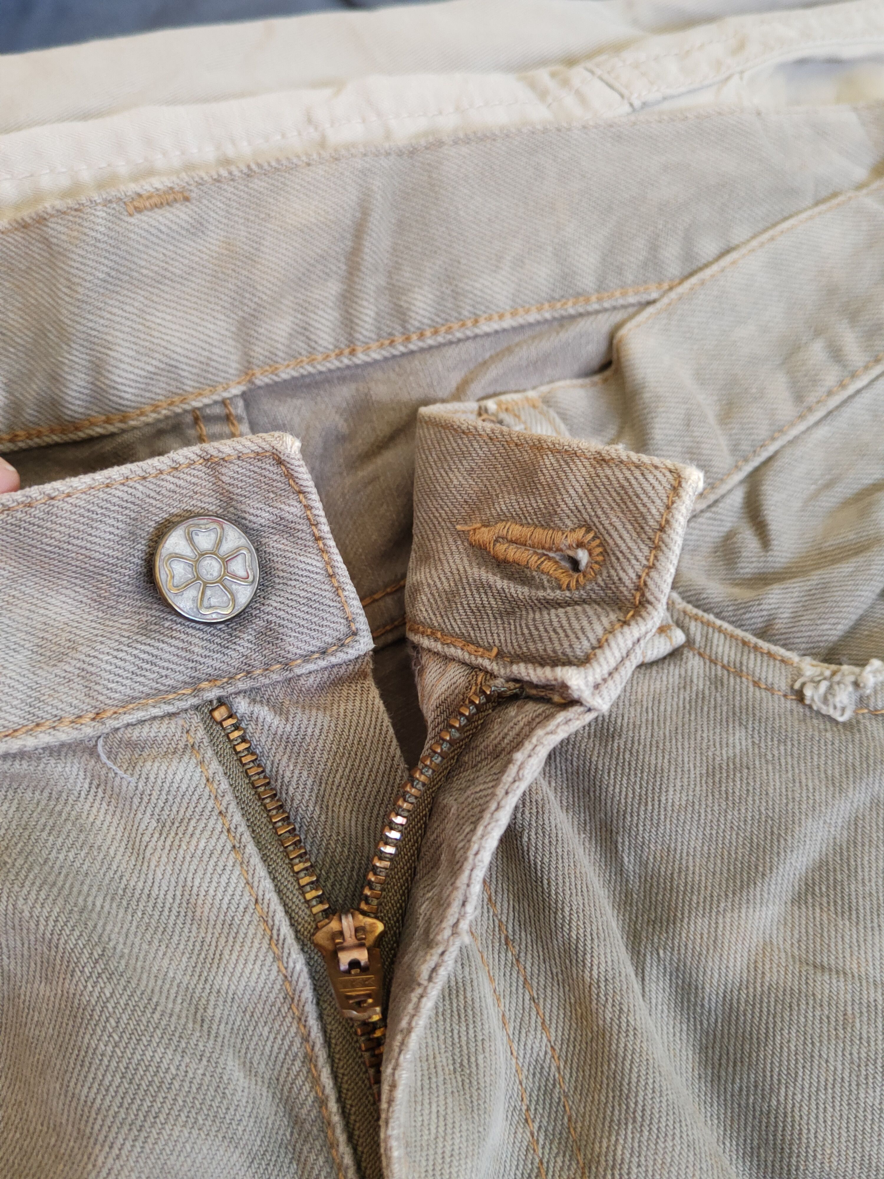 Japanese Brand Ozone Rocks Gray Faded Distressed Ripped Jeans #S1791 Size US 34 / EU 50 - 18 Thumbnail