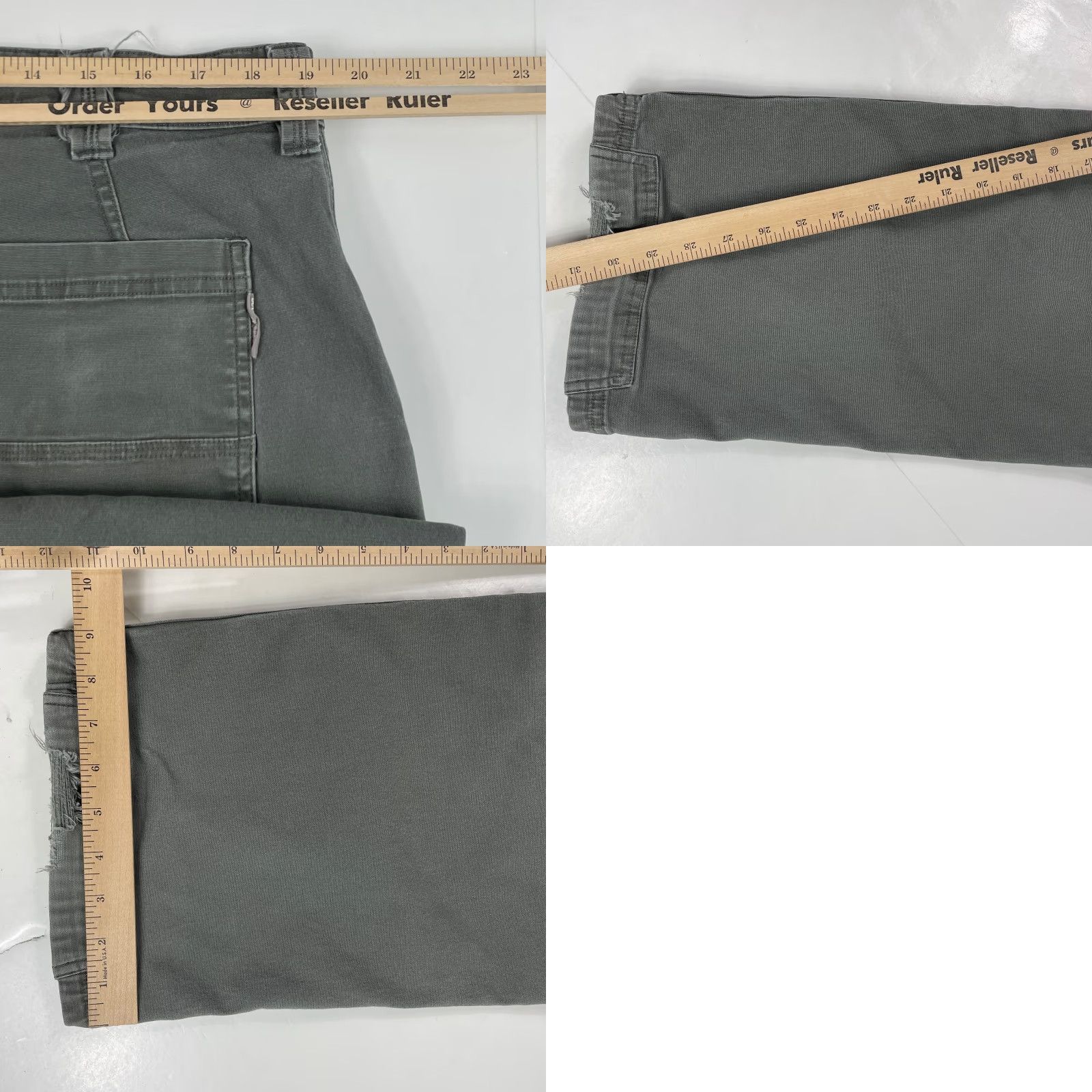 Vintage Duluth Pants Mens 42 x 32 Gray Flex Fire Hose Canvas Relaxed Carpenter Workwear Pants Carptner? Size US 42 / EU 58 - 9 Thumbnail