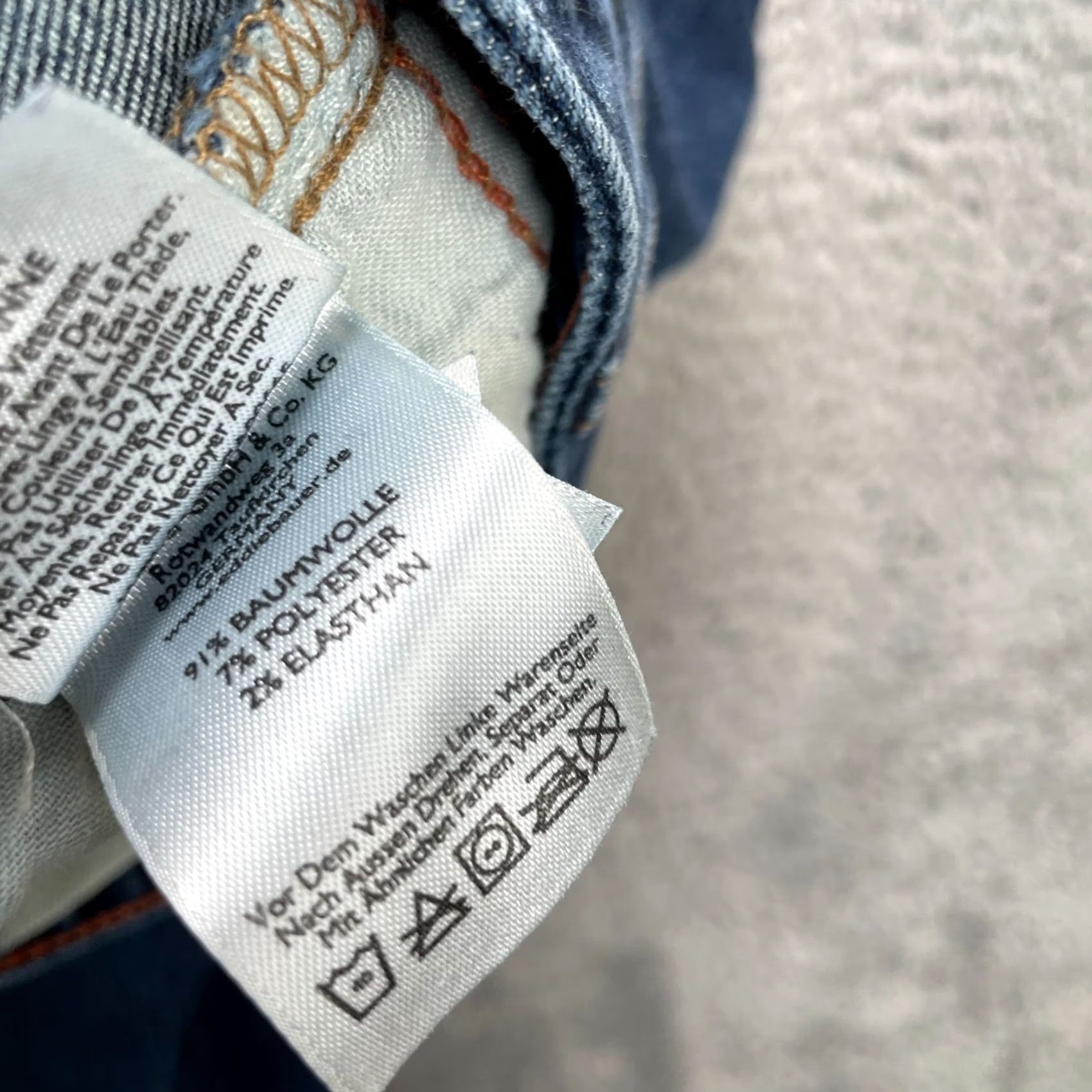 Eddie Bauer Eddie Bauer Jeans Womens 12 Blue Slightly Curvy Fit Skinny Leg Denim Cotton Logo 5-Pocket Design Size 34" / US 12 / IT 48 - 5 Thumbnail