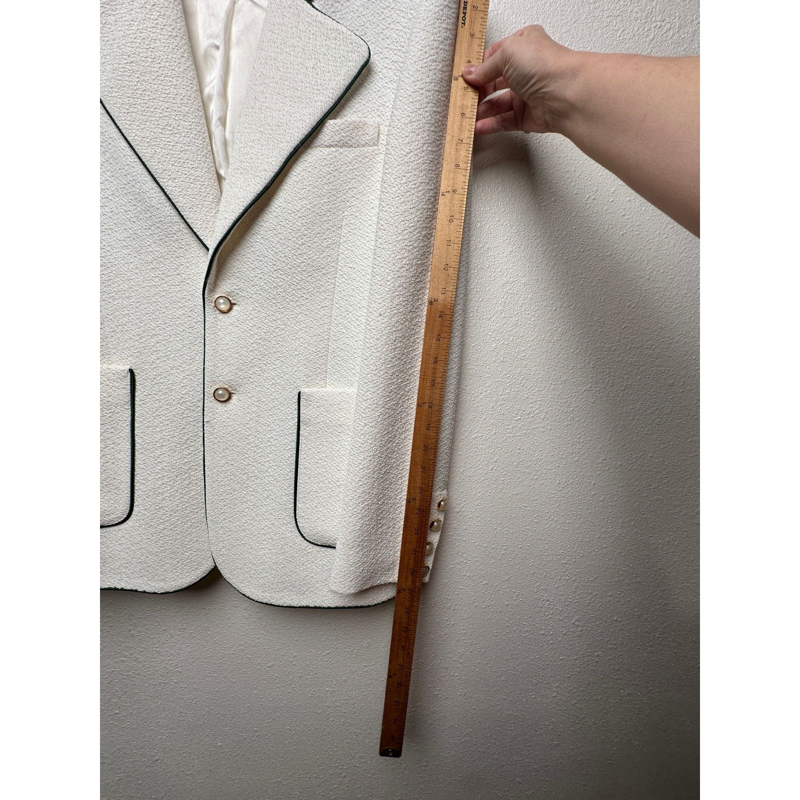 Casablanca Casablanca Tennis Club Ivory Piped Blazer Men's US 38 Size US M / EU 48-50 / 2 - 16 Thumbnail