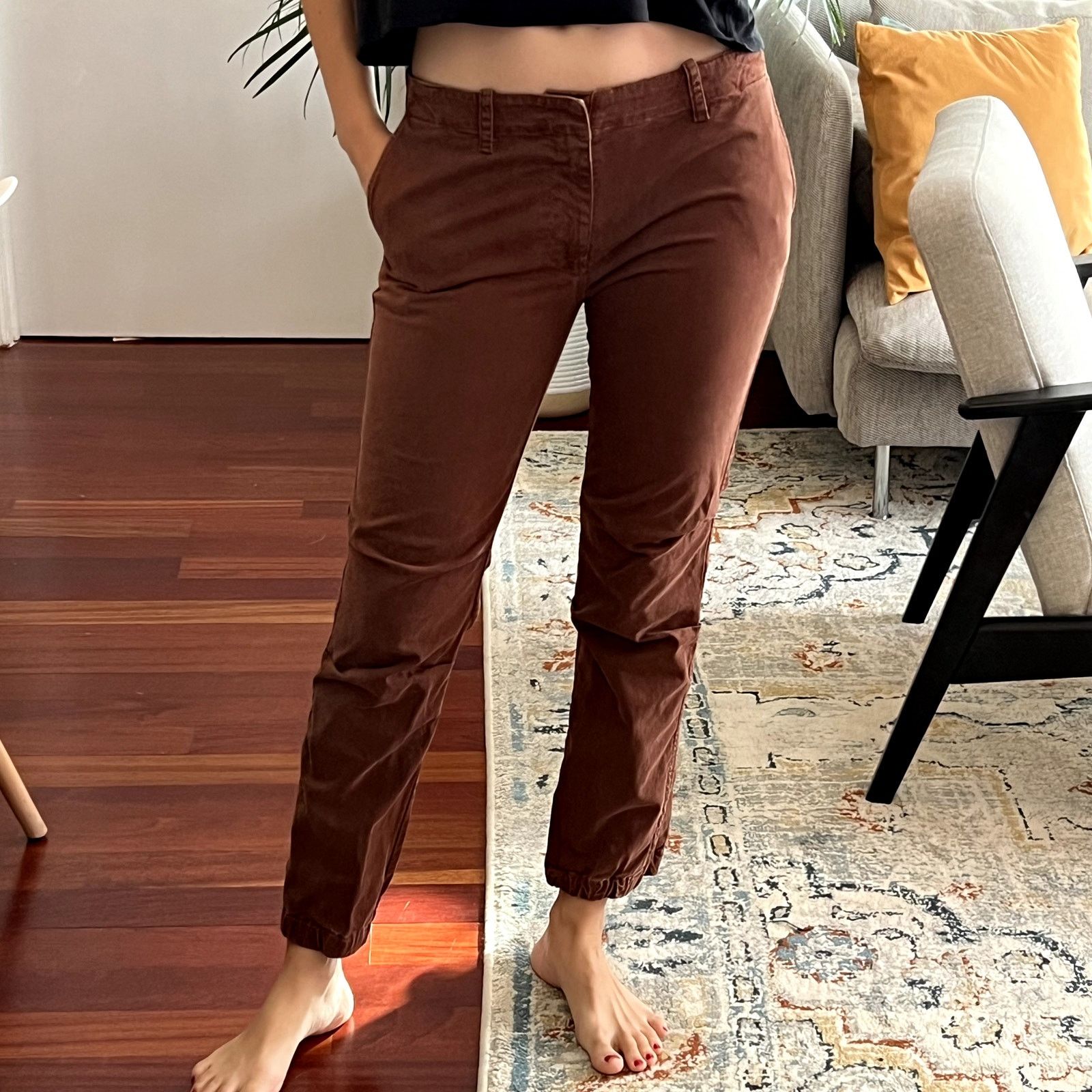 Nili Lotan Nili Lotan Womens Pants French Military Brown Rust size 6 Size 28" / US 6 / IT 42 - 1 Thumbnail