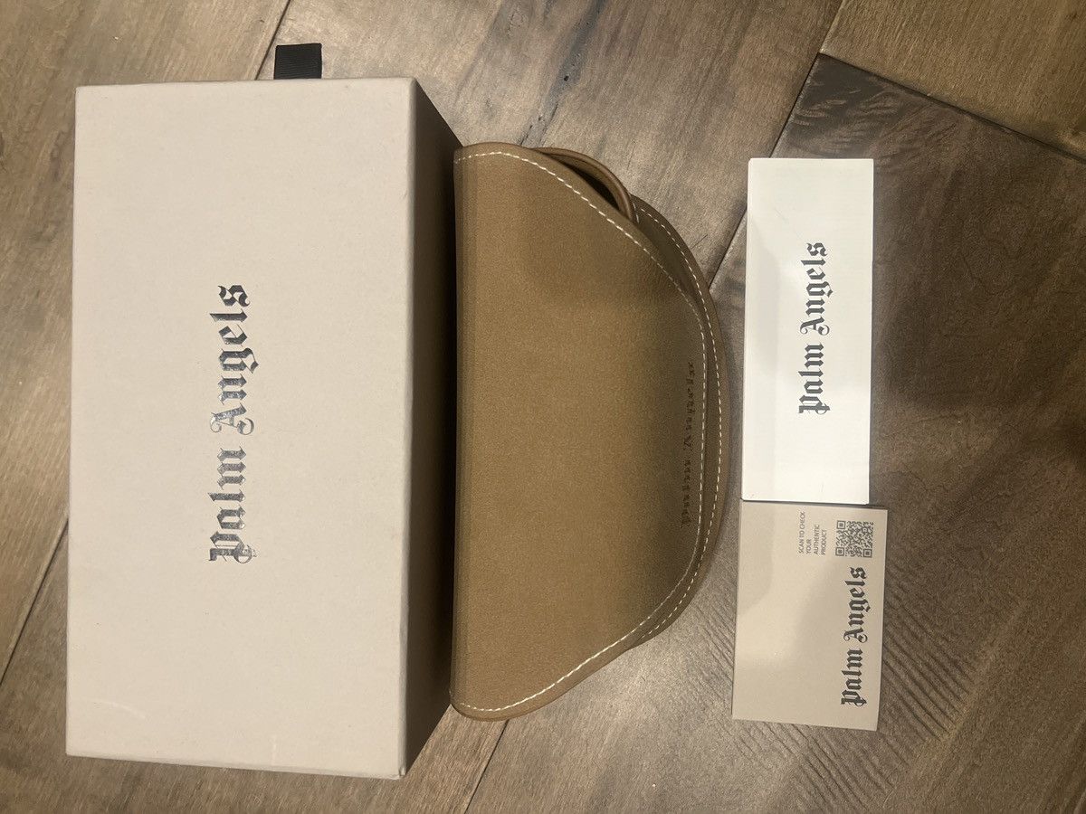 Palm Angels black, and silver sunglasses