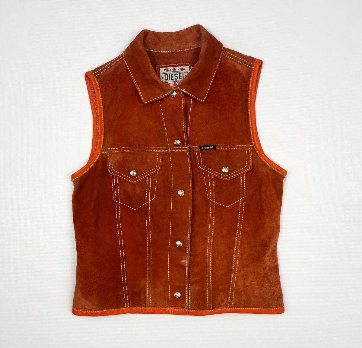 Diesel Diesel Western vest vintage 80s suede leather rare