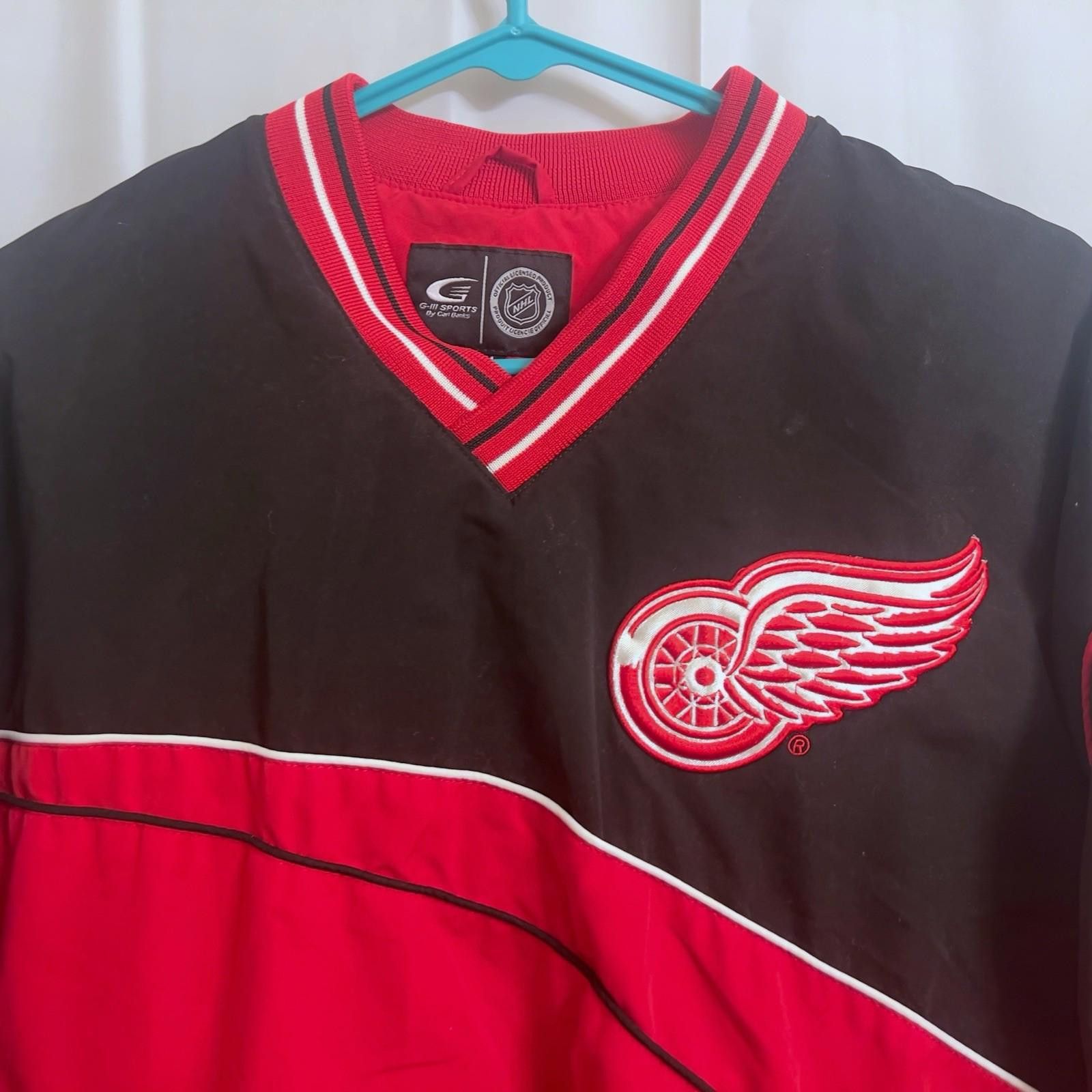 G-III G-III Sports Detroit Red Wings Windbreaker Men's Medium Size ONE SIZE - 2 Thumbnail