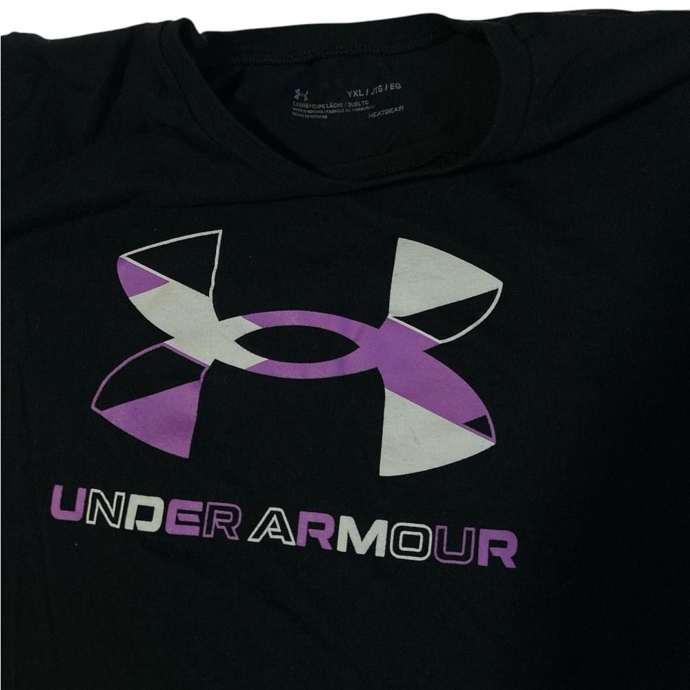 Under Armour Under Armour Women's Black T-Shirt Size YXL Size XL / US 12-14 / IT 48-50 - 2 Thumbnail