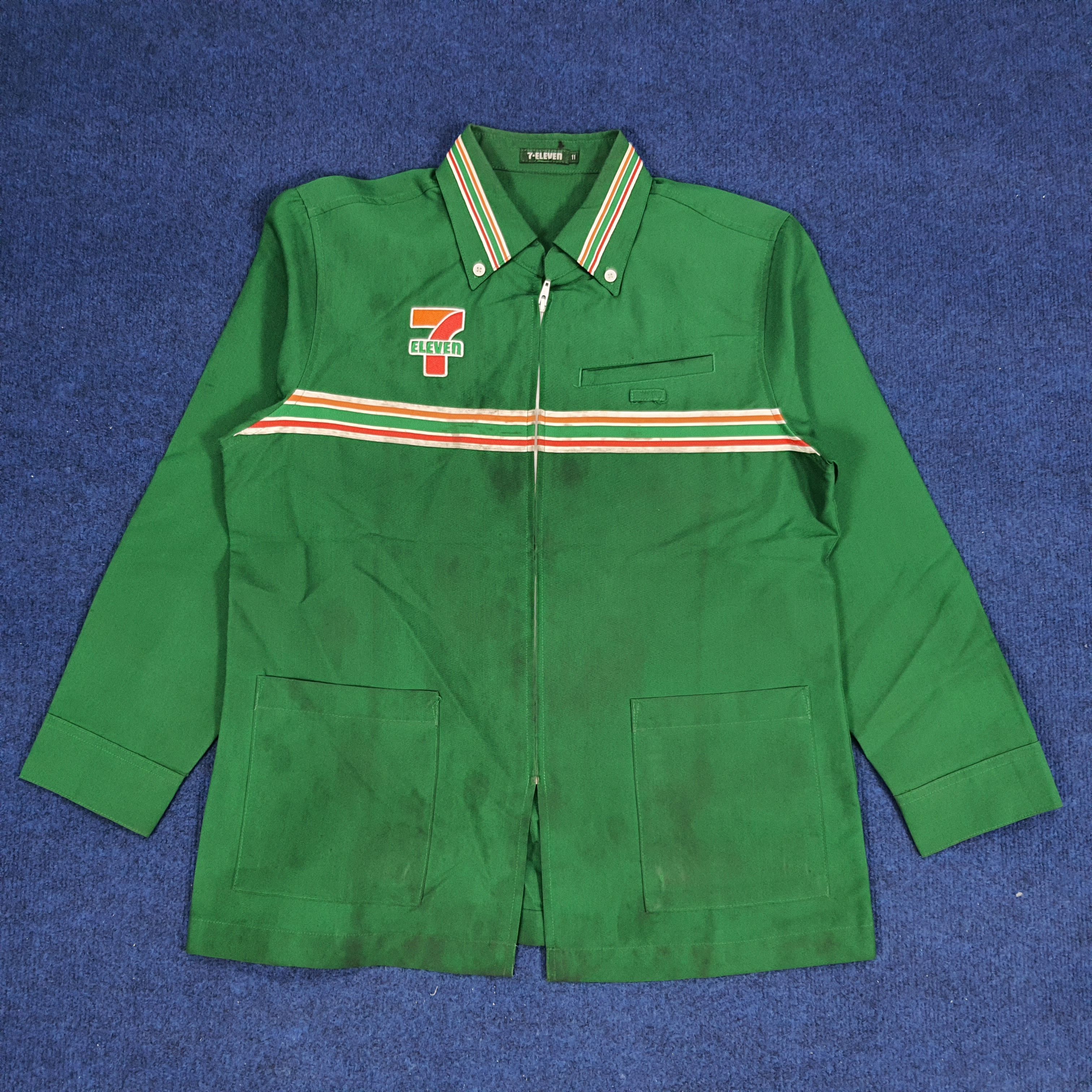 Japanese Brand × Vintage Vintage 7 Eleven Japanese Edition Workwear Staff Uniform Size US S / EU 44-46 / 1 - 3 Thumbnail